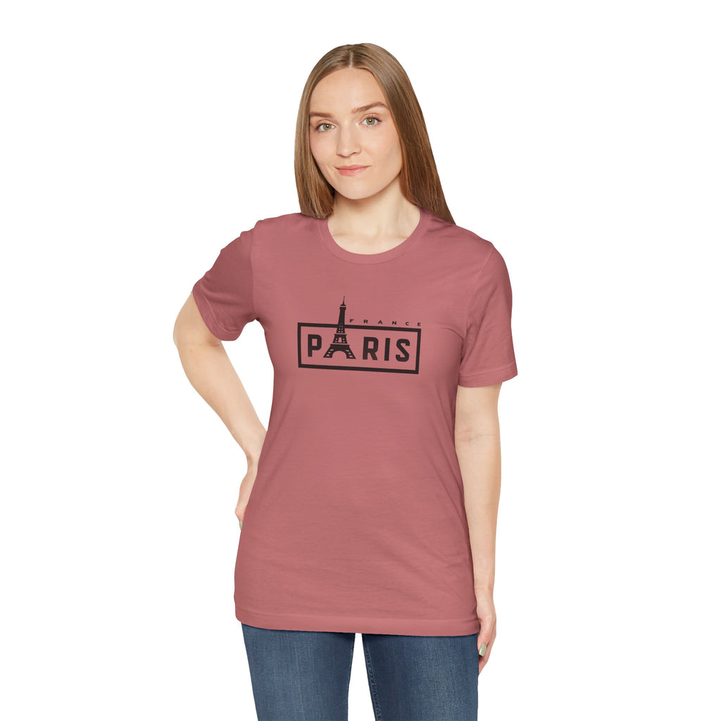 Paris Eiffel Tower Graphic Tee — Vintage Parisian Travel T‑Shirt