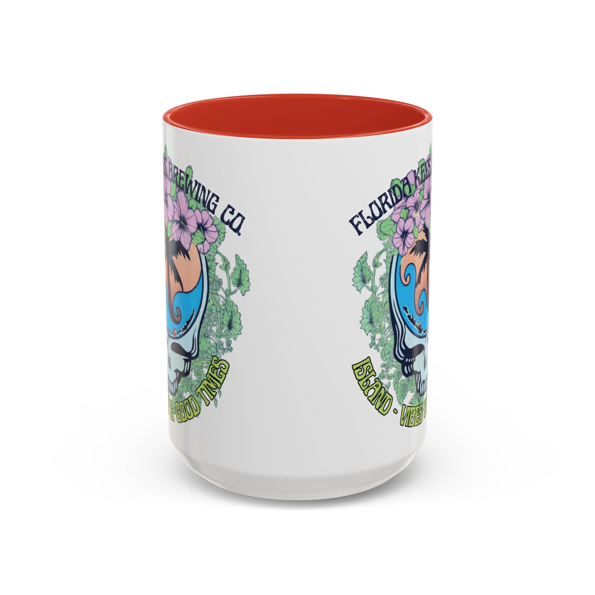 Coffee Mug — Tropical Island Vibes & Good Times Skull Design Key West Florida