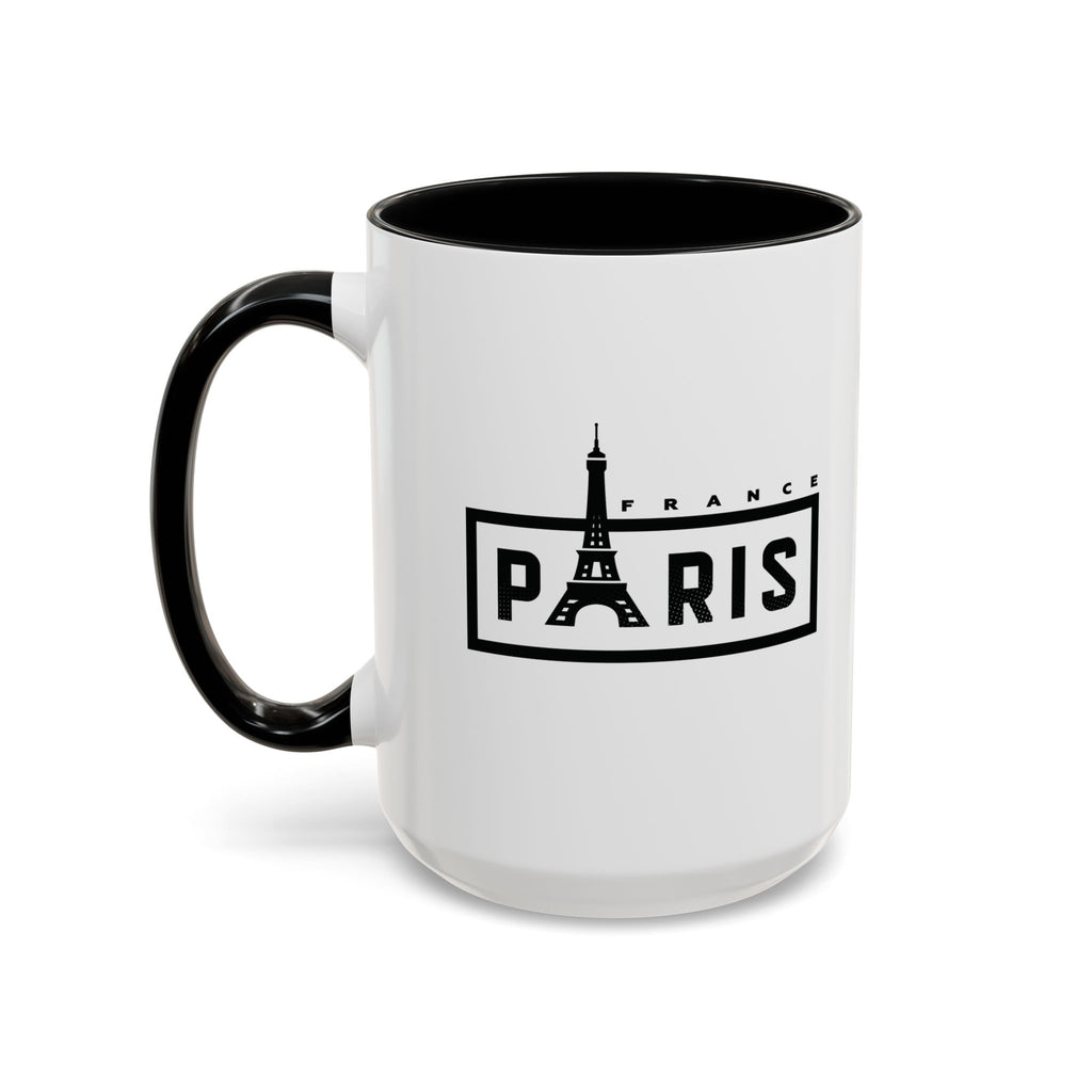 Paris Eiffel Tower Accent Coffee Mug – France Travel Souvenir (11/15oz)