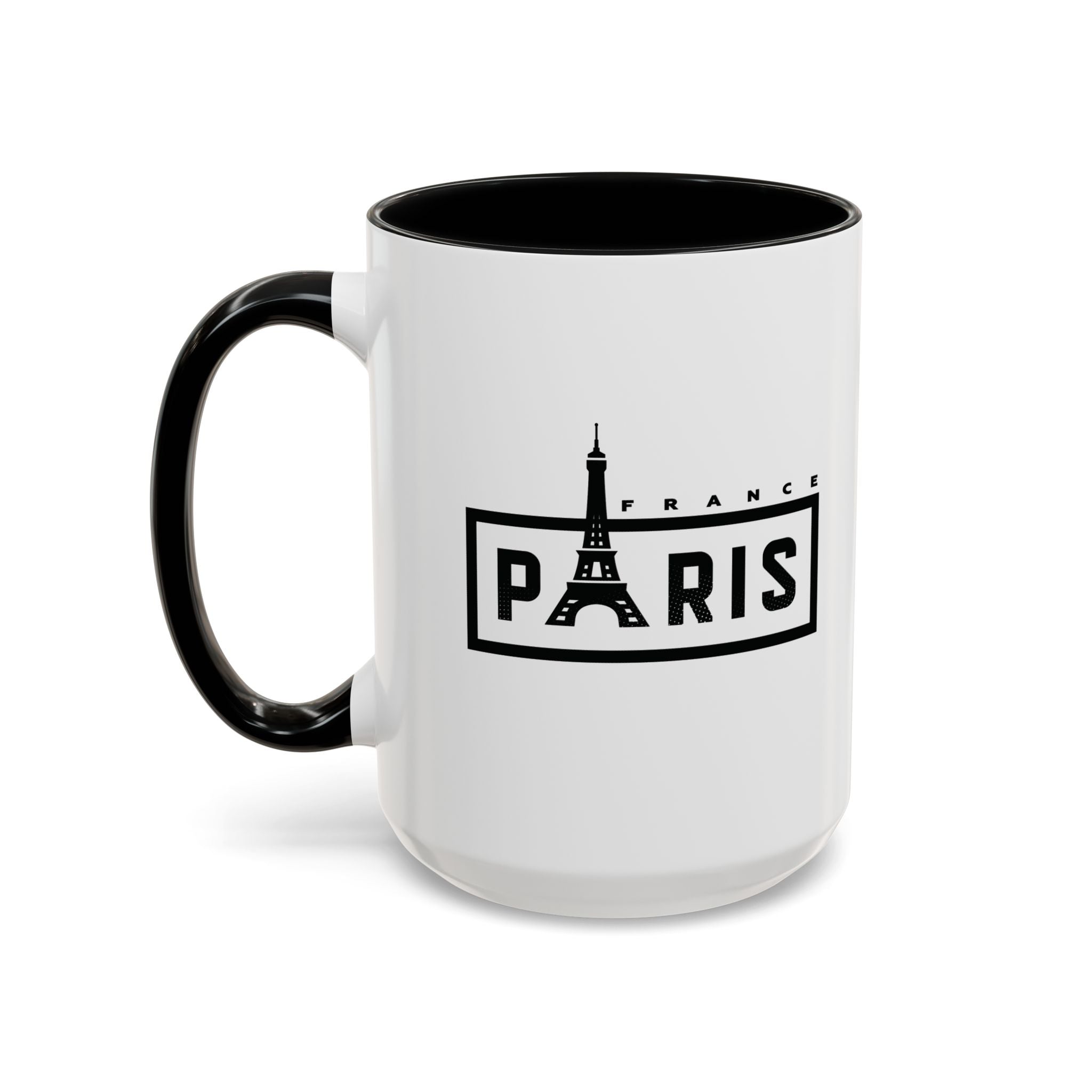 Paris Eiffel Tower Accent Coffee Mug – France Travel Souvenir (11/15oz)