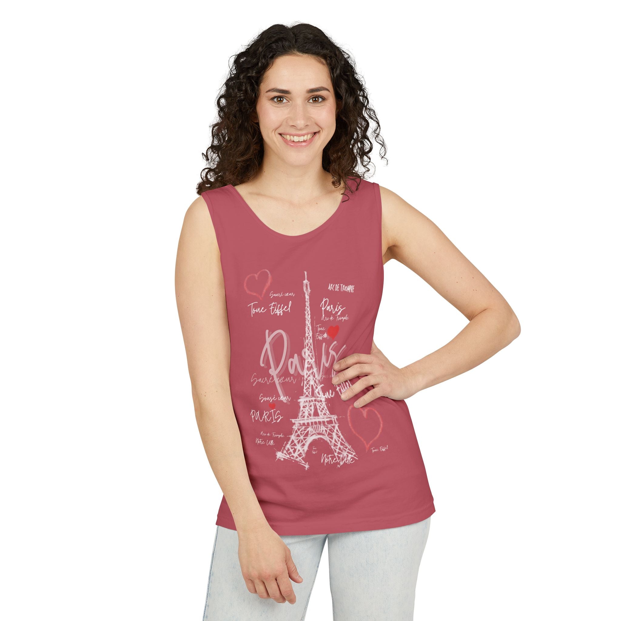 Paris Eiffel Tower Romantic Travel Tank Top