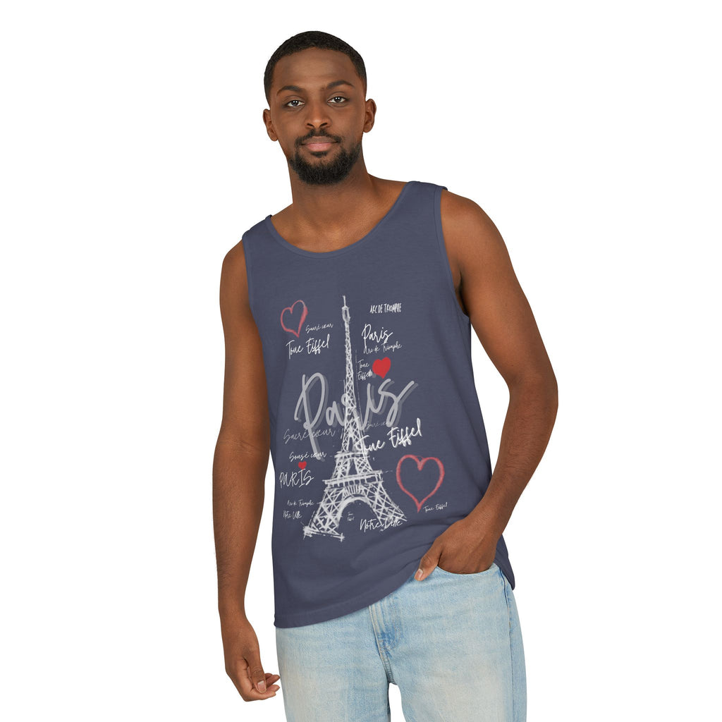 Paris Eiffel Tower Romantic Travel Tank Top