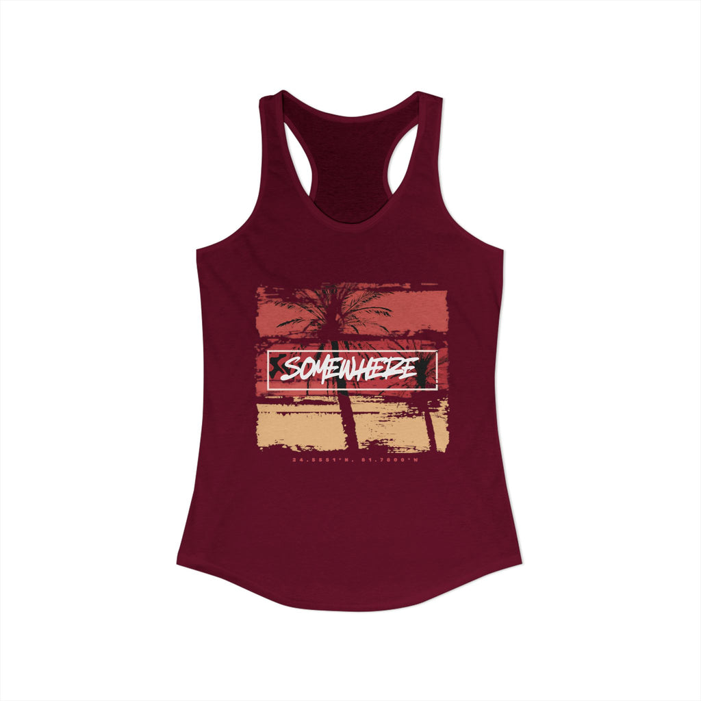 Key West "Somewhere" Women's Racerback Tank