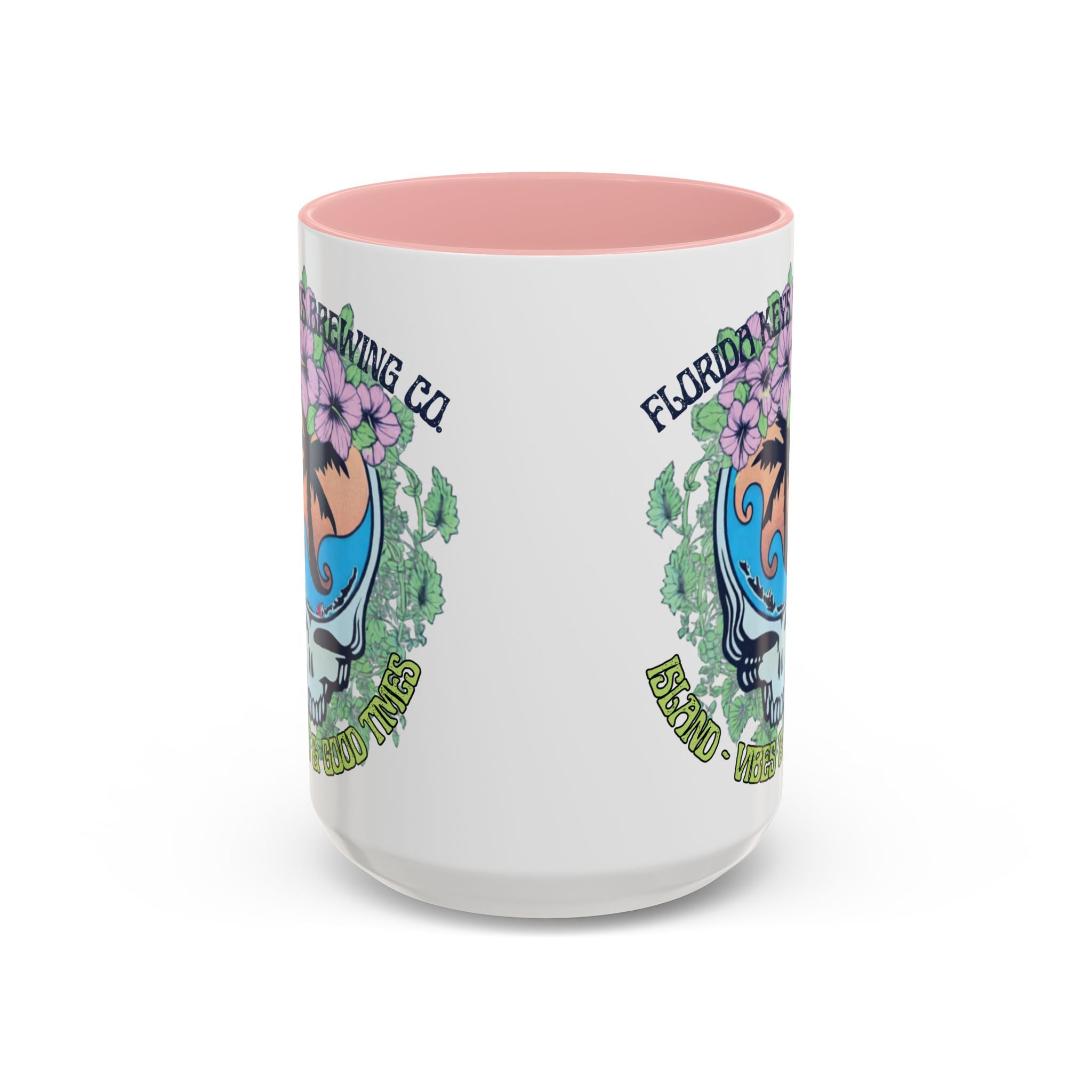 Coffee Mug — Tropical Island Vibes & Good Times Skull Design Key West Florida