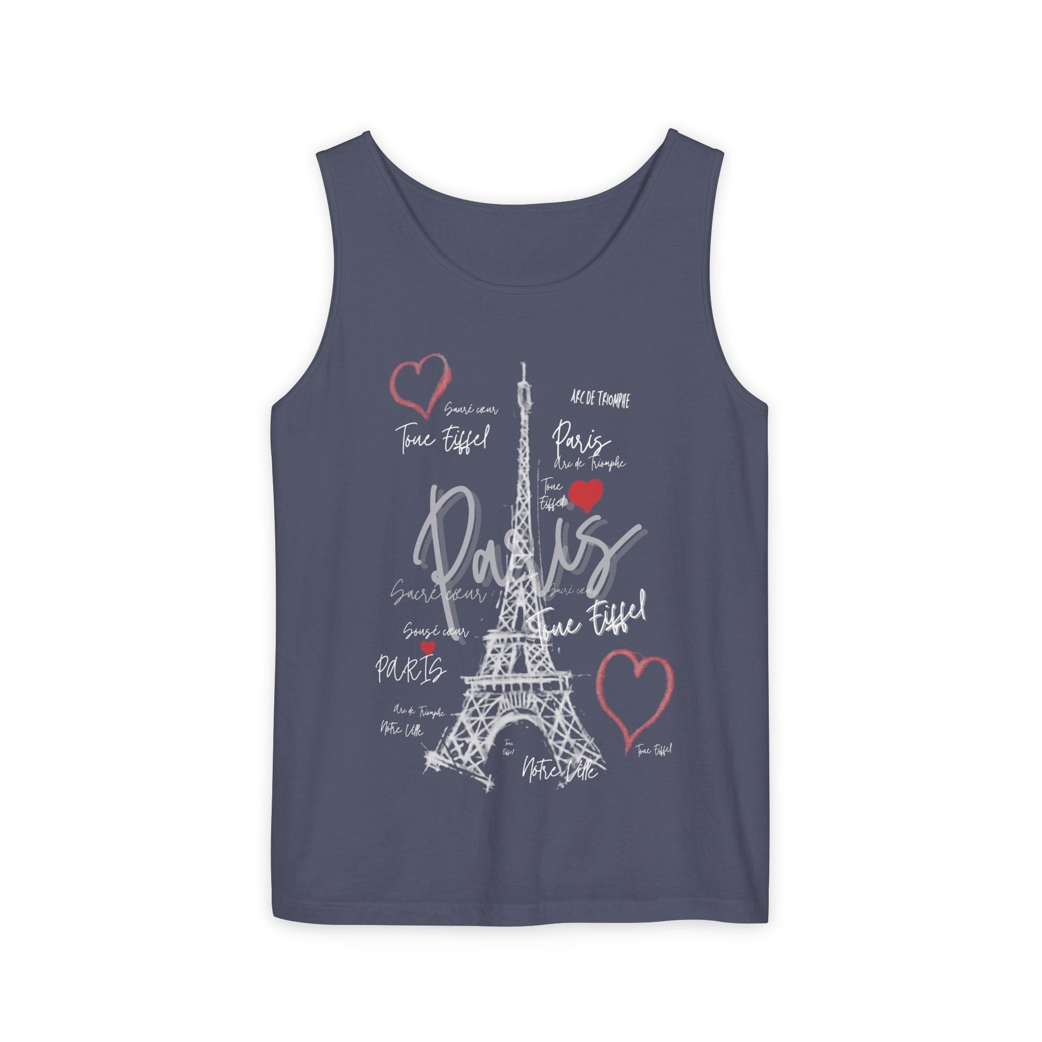 Paris Eiffel Tower Romantic Travel Tank Top