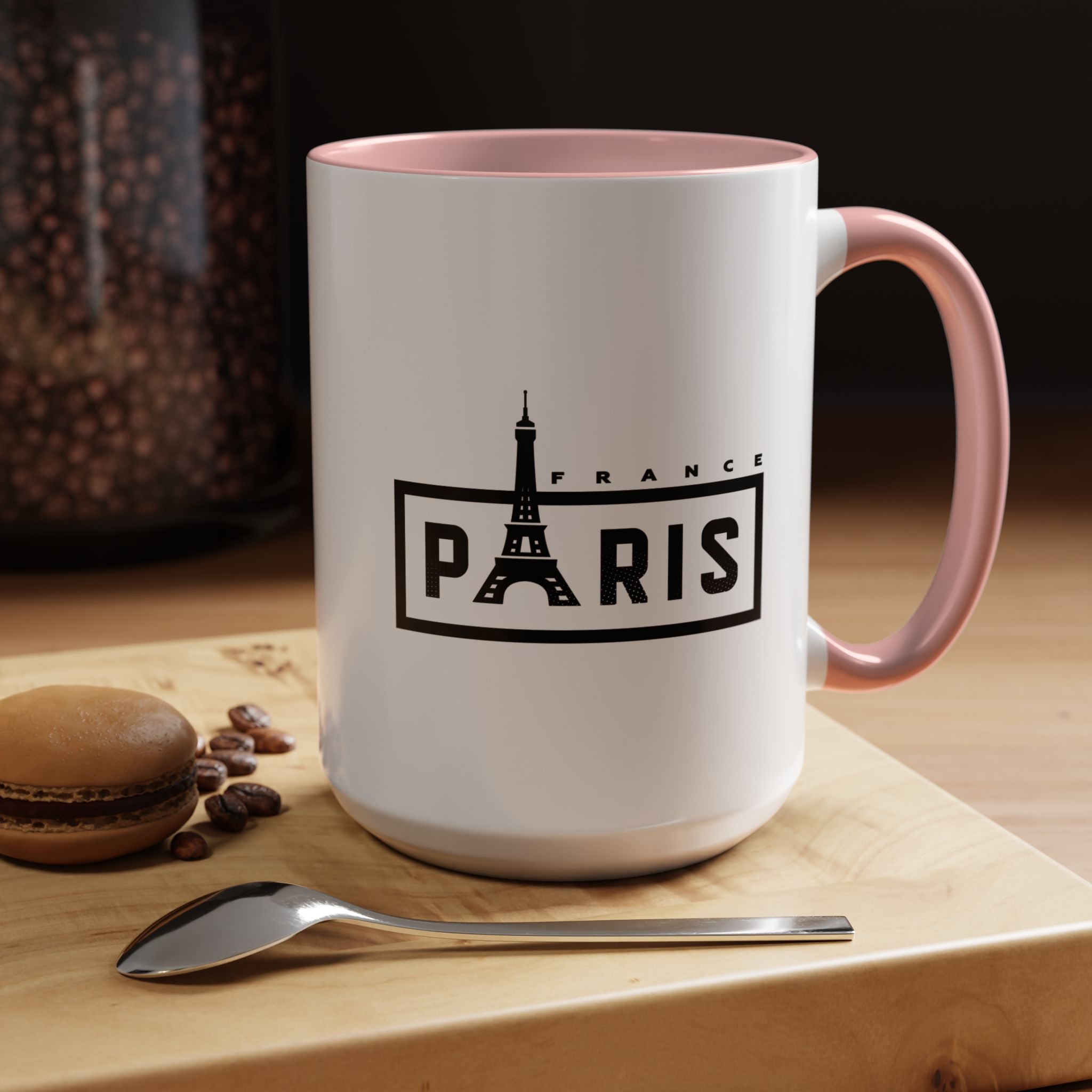 Paris Eiffel Tower Accent Coffee Mug – France Travel Souvenir (11/15oz)