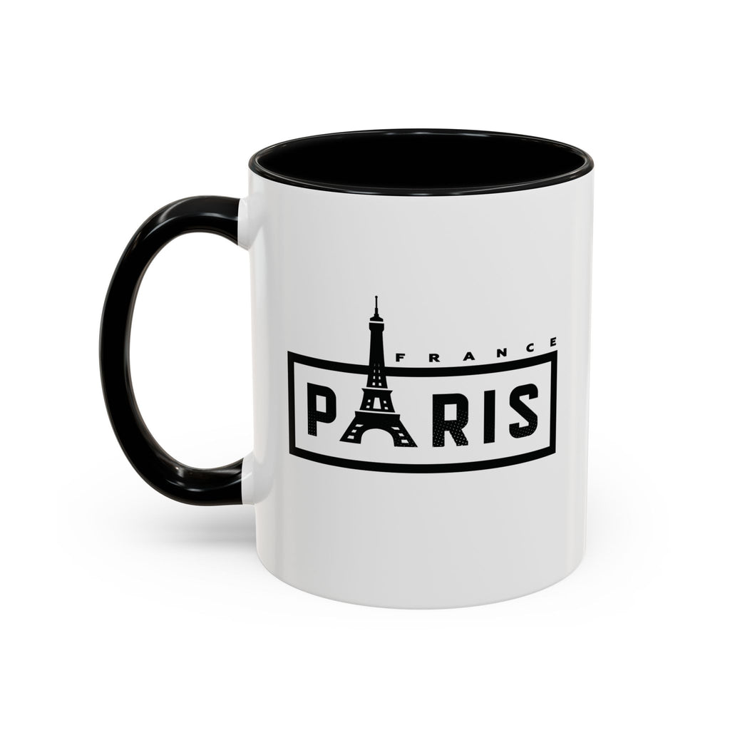 Paris Eiffel Tower Accent Coffee Mug – France Travel Souvenir (11/15oz)