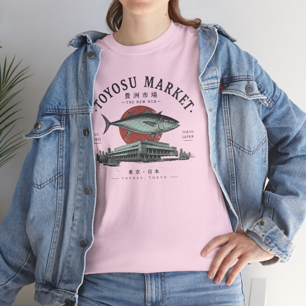 Toyosu Market Tuna Tee — Japanese Fish Market Graphic T-Shirt