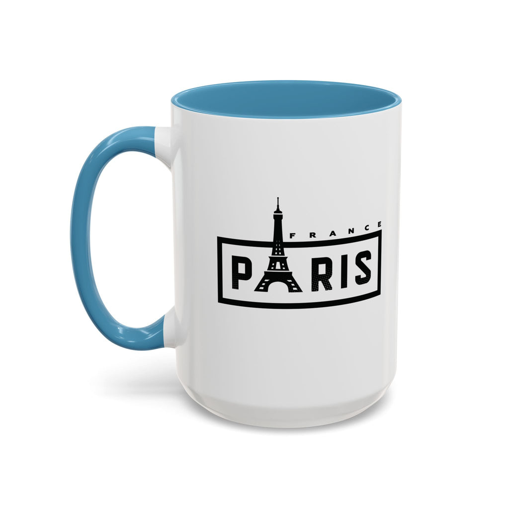 Paris Eiffel Tower Accent Coffee Mug – France Travel Souvenir (11/15oz)