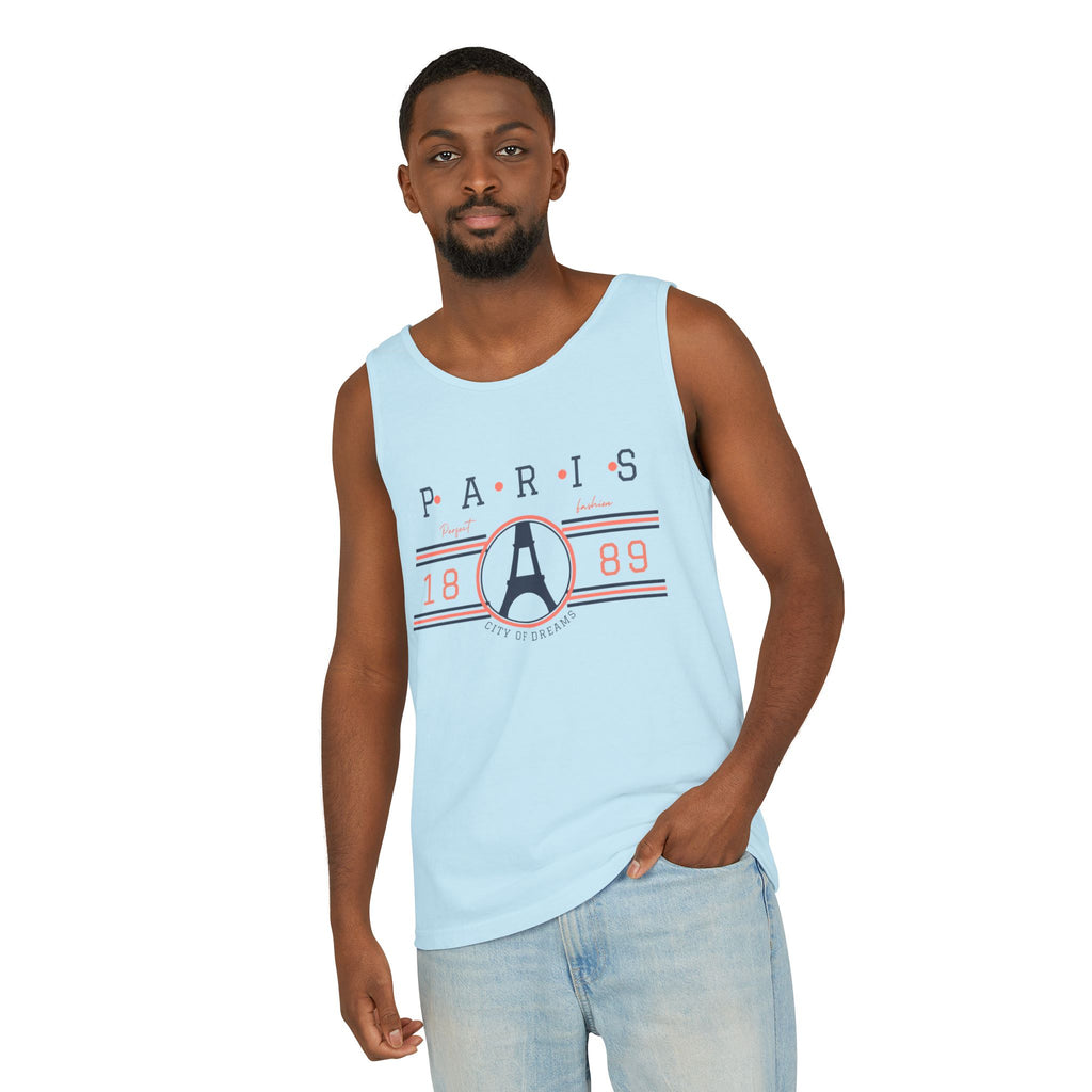 Paris 1889 Eiffel Tower Tank Top — Vintage French Travel Graphic Tank