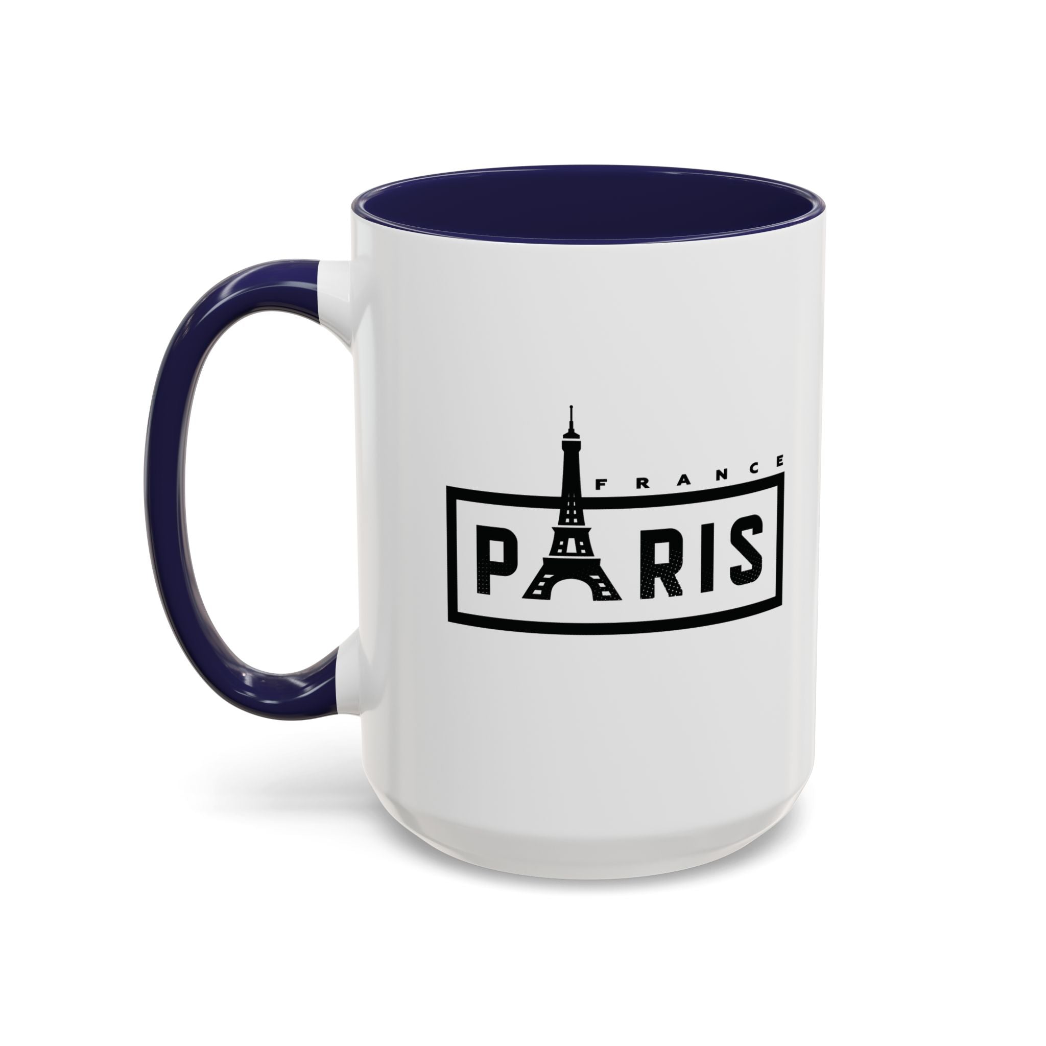 Paris Eiffel Tower Accent Coffee Mug – France Travel Souvenir (11/15oz)