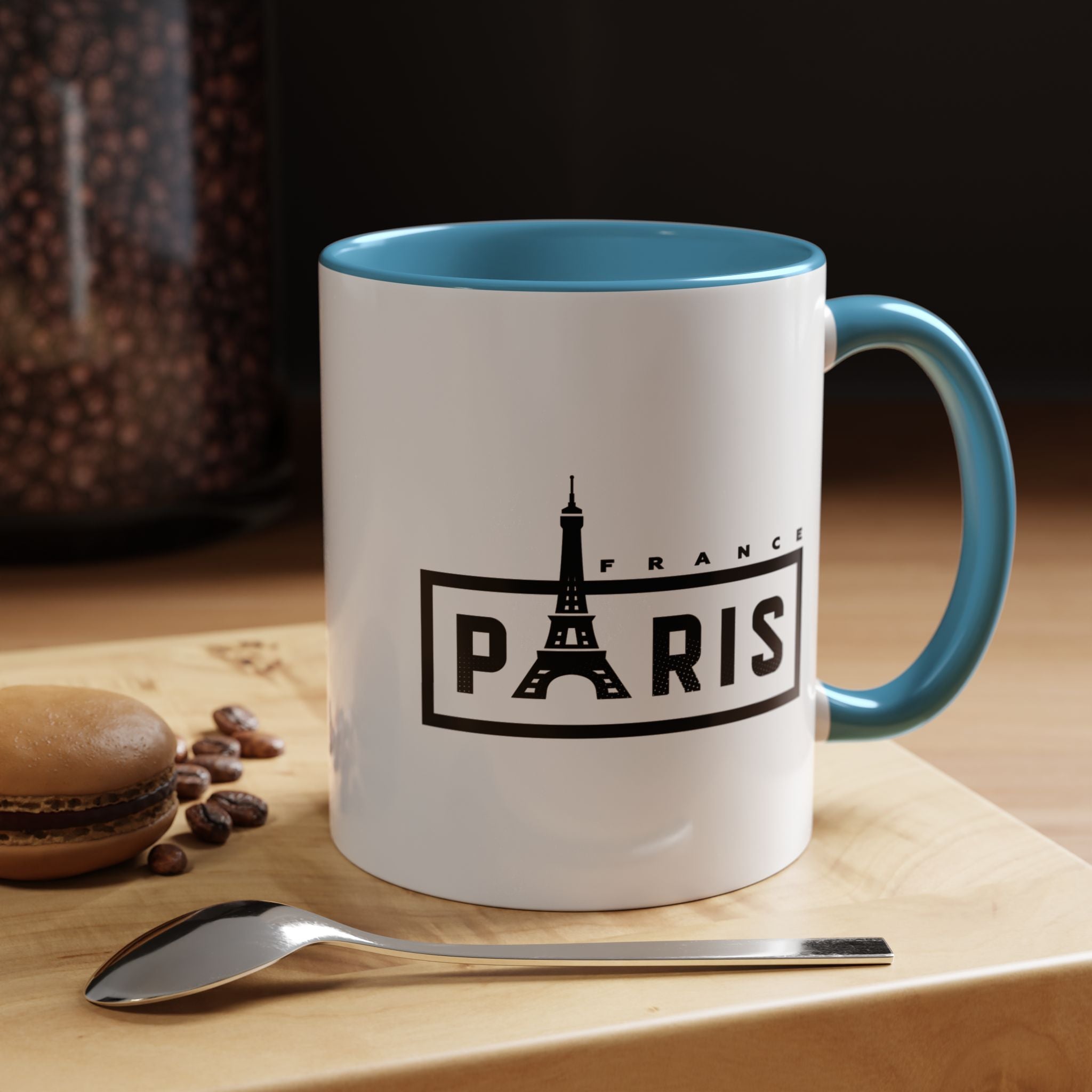 Paris Eiffel Tower Accent Coffee Mug – France Travel Souvenir (11/15oz)