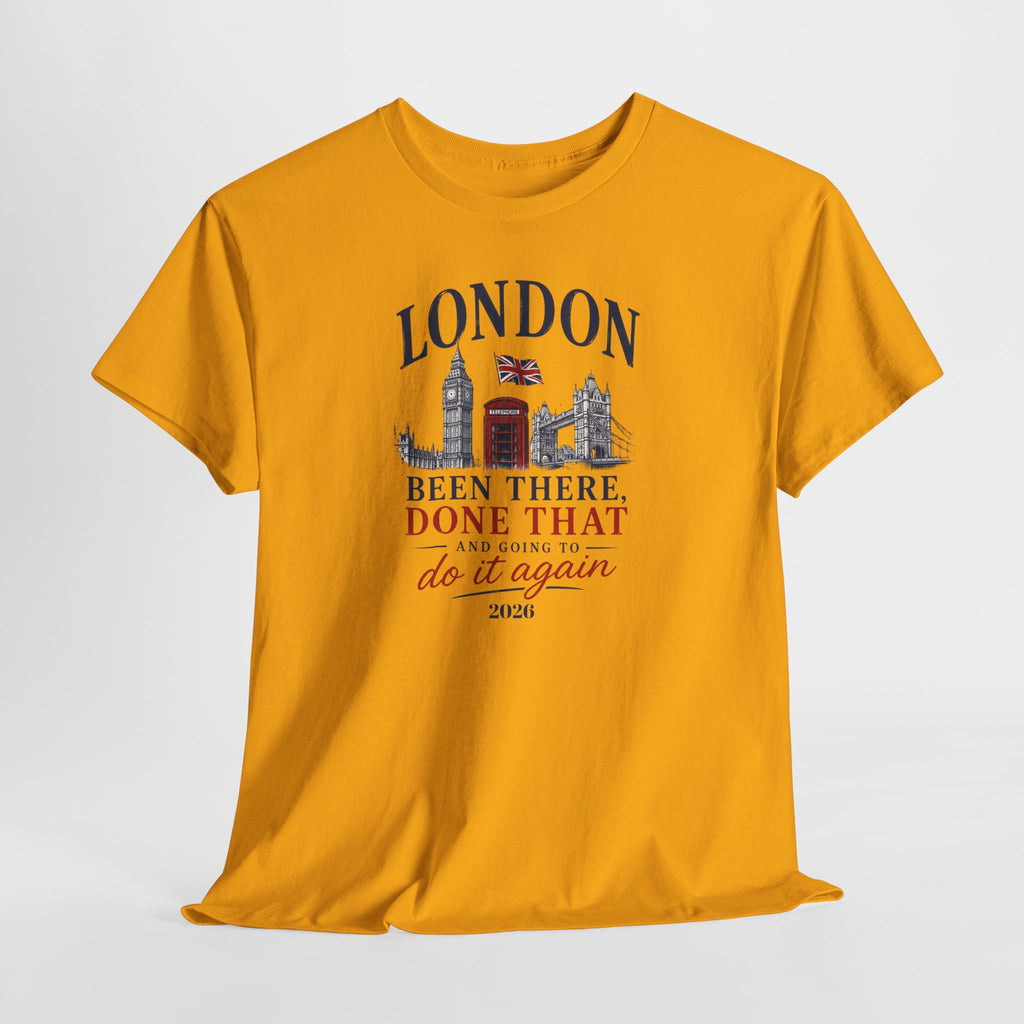 Funny London "Been There, Done That" Travel Souvenir Tee — Personalizion available