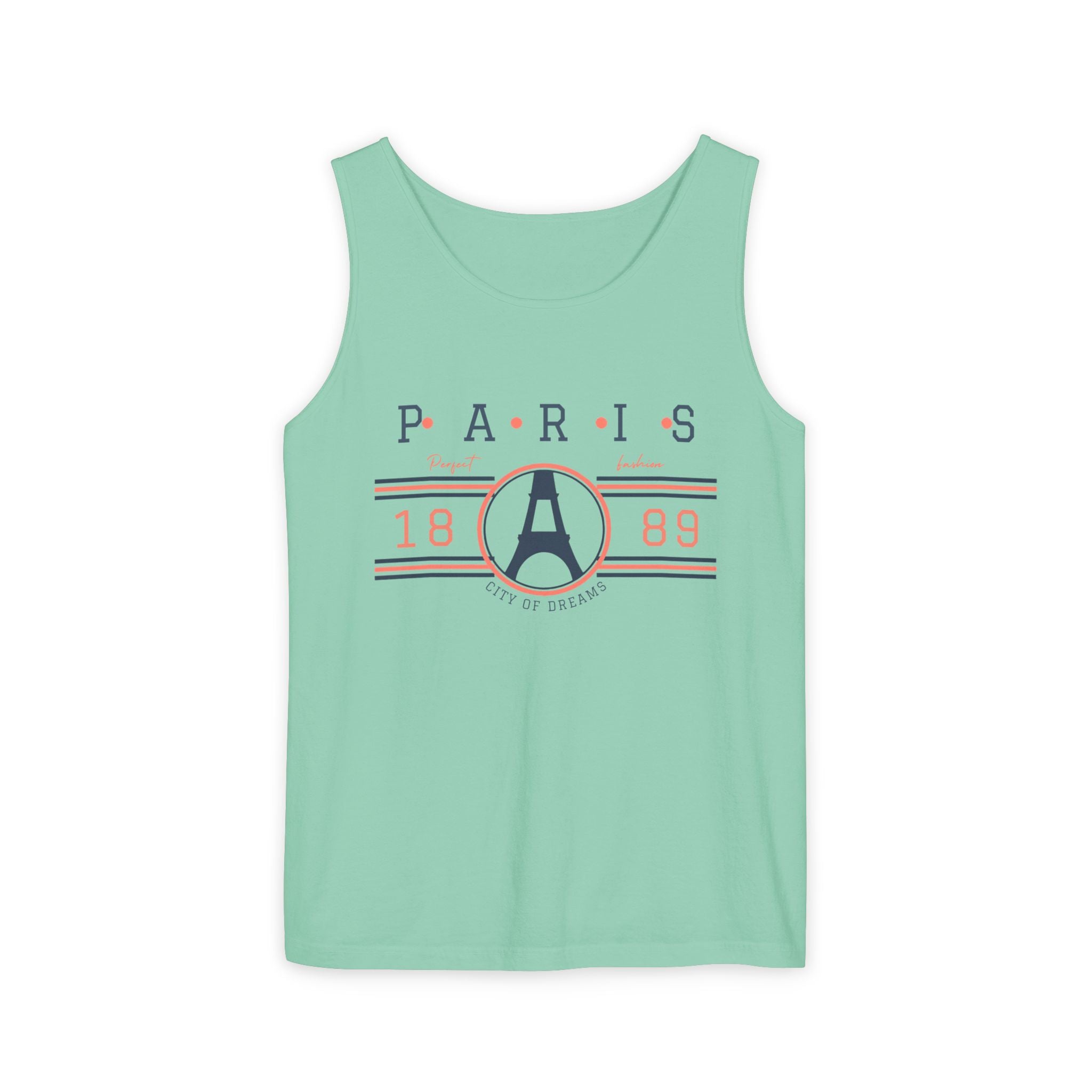 Paris 1889 Eiffel Tower Tank Top — Vintage French Travel Graphic Tank