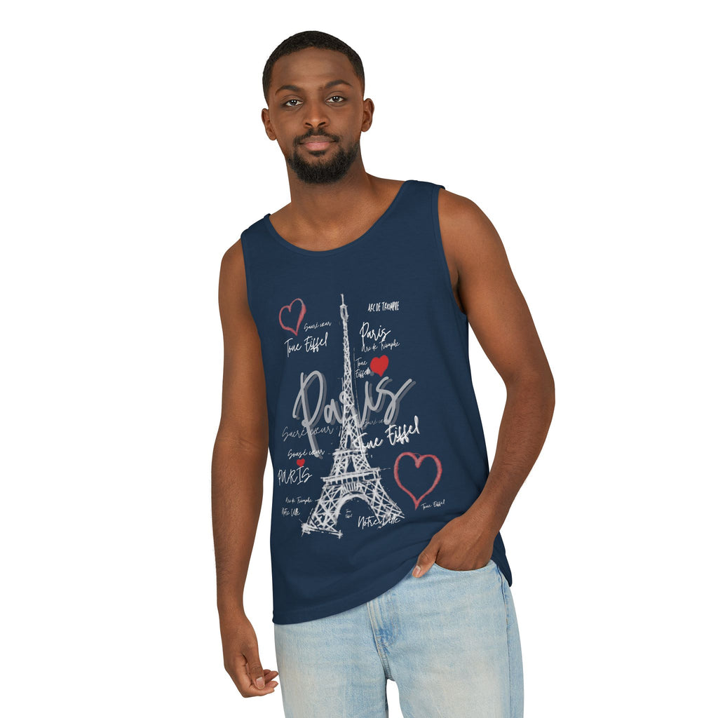 Paris Eiffel Tower Romantic Travel Tank Top