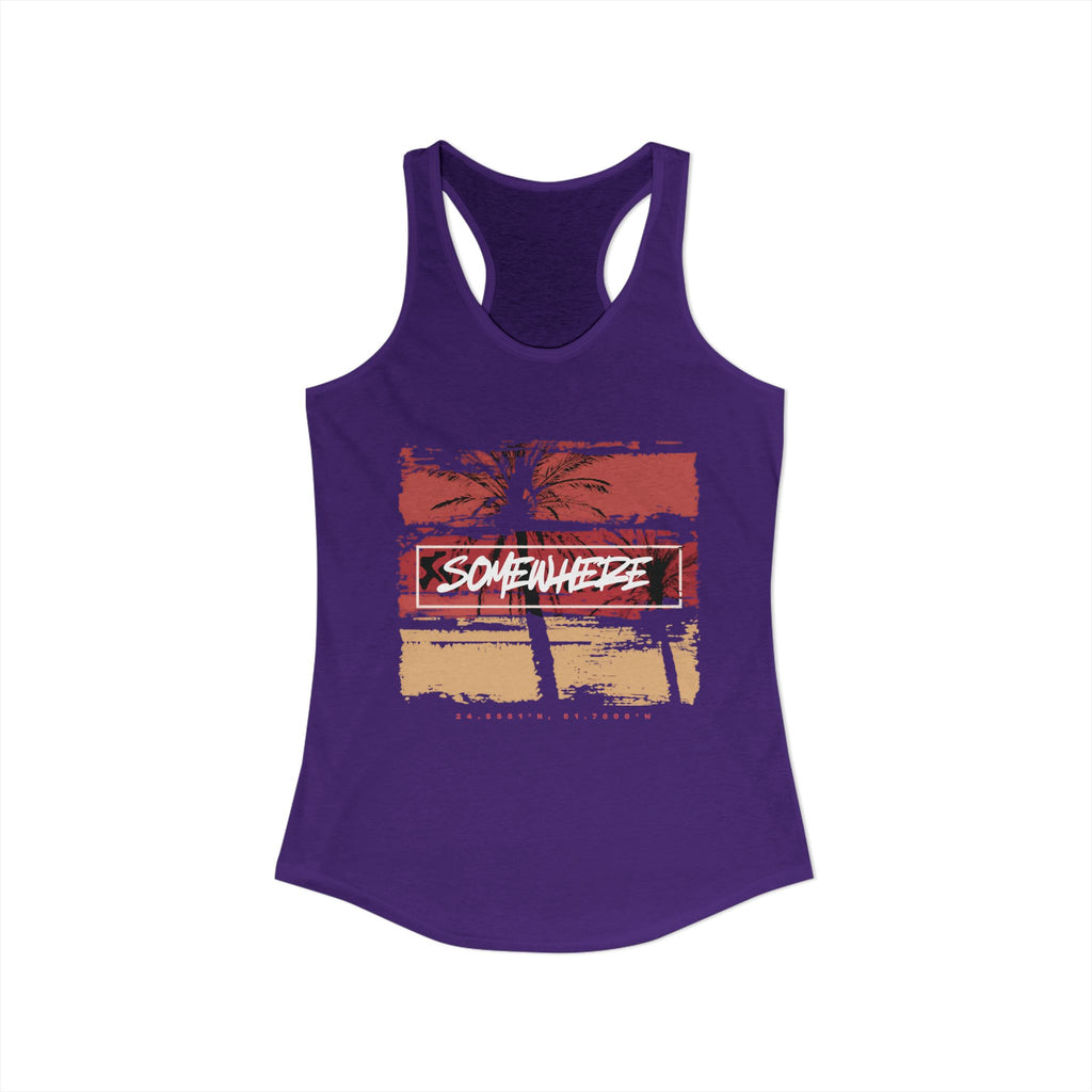 Key West "Somewhere" Women's Racerback Tank