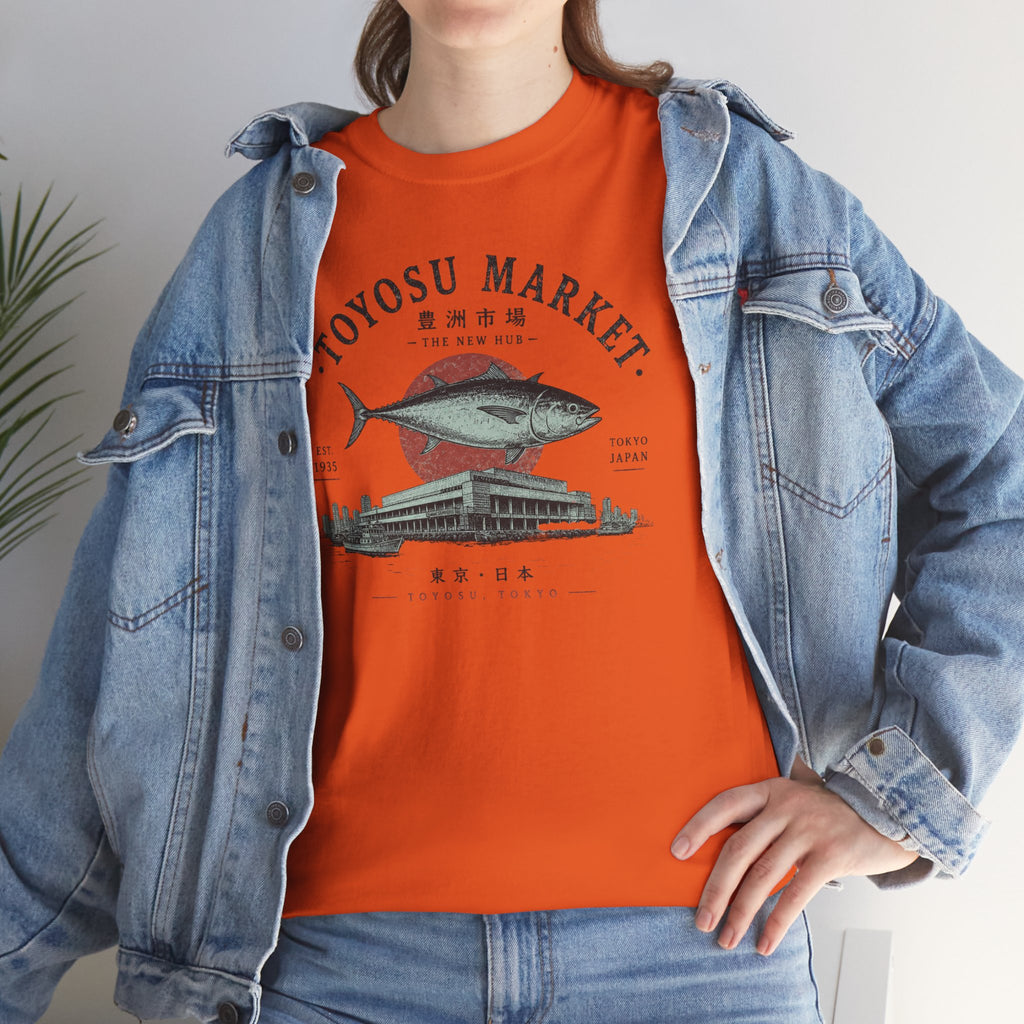 Toyosu Market Tuna Tee — Japanese Fish Market Graphic T-Shirt