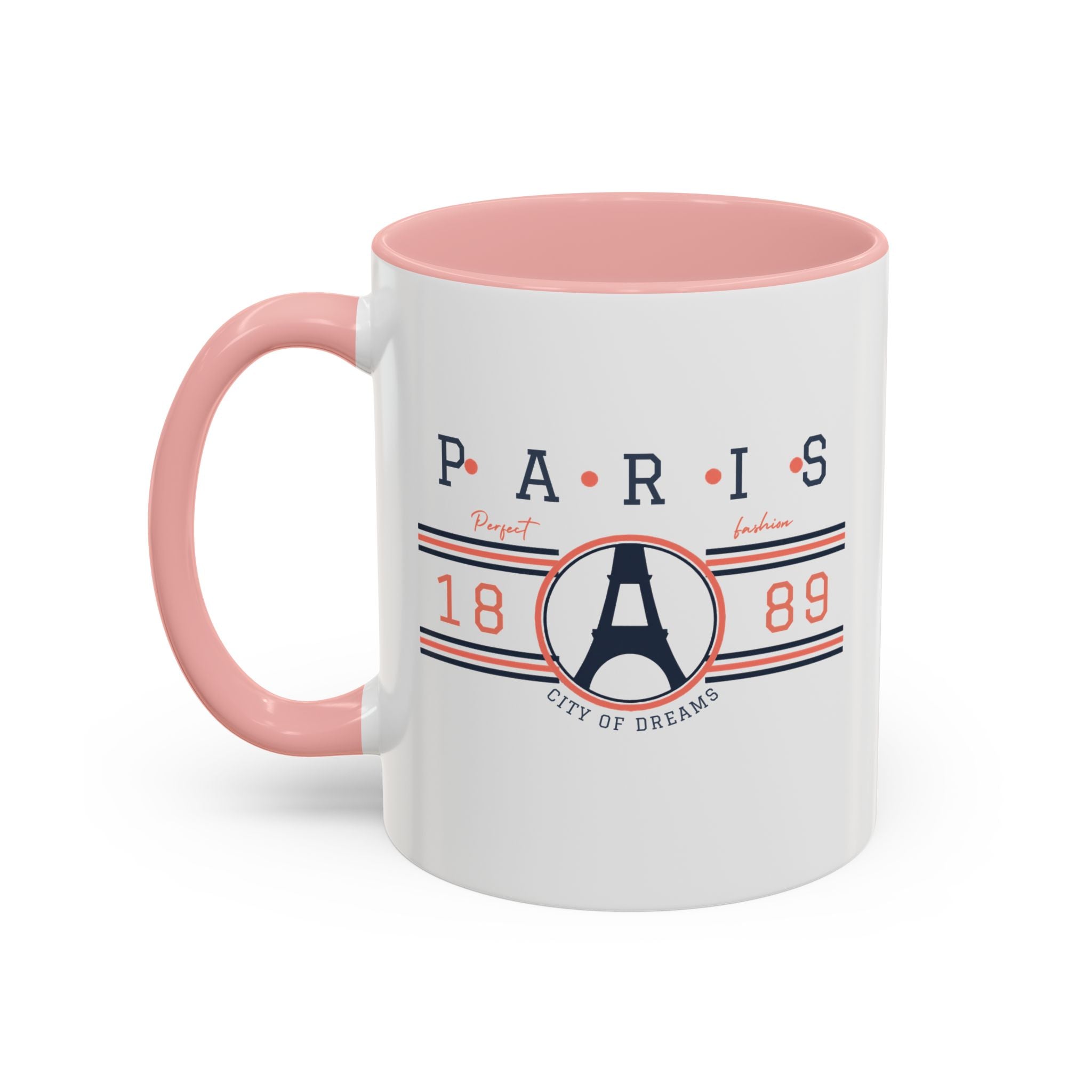 Paris Eiffel Tower Accent Coffee Mug - City of Dreams 1889 Travel Souvenir