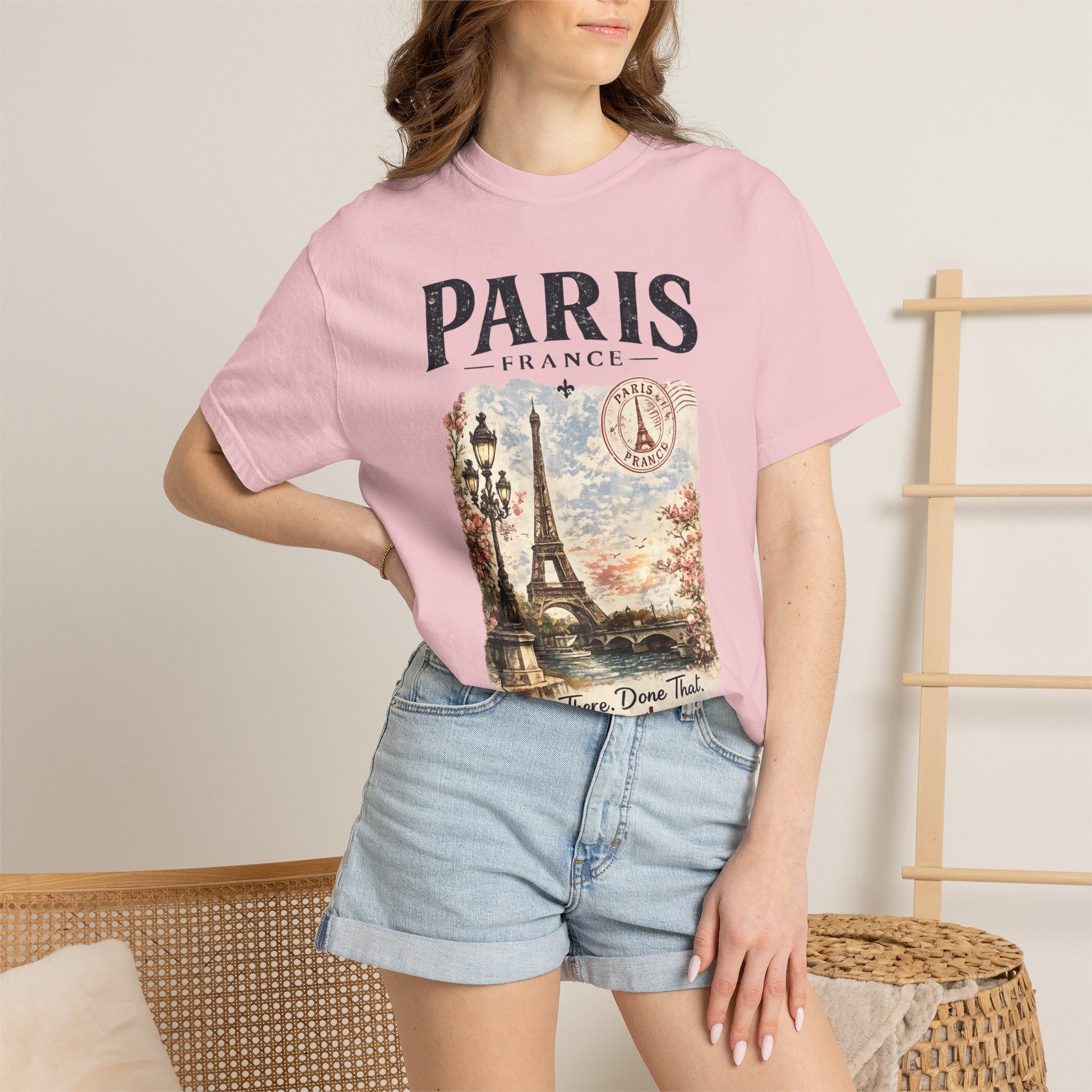 Paris Vintage Eiffel T-Shirt — 'Been There. Done That. Doing It Again.'
