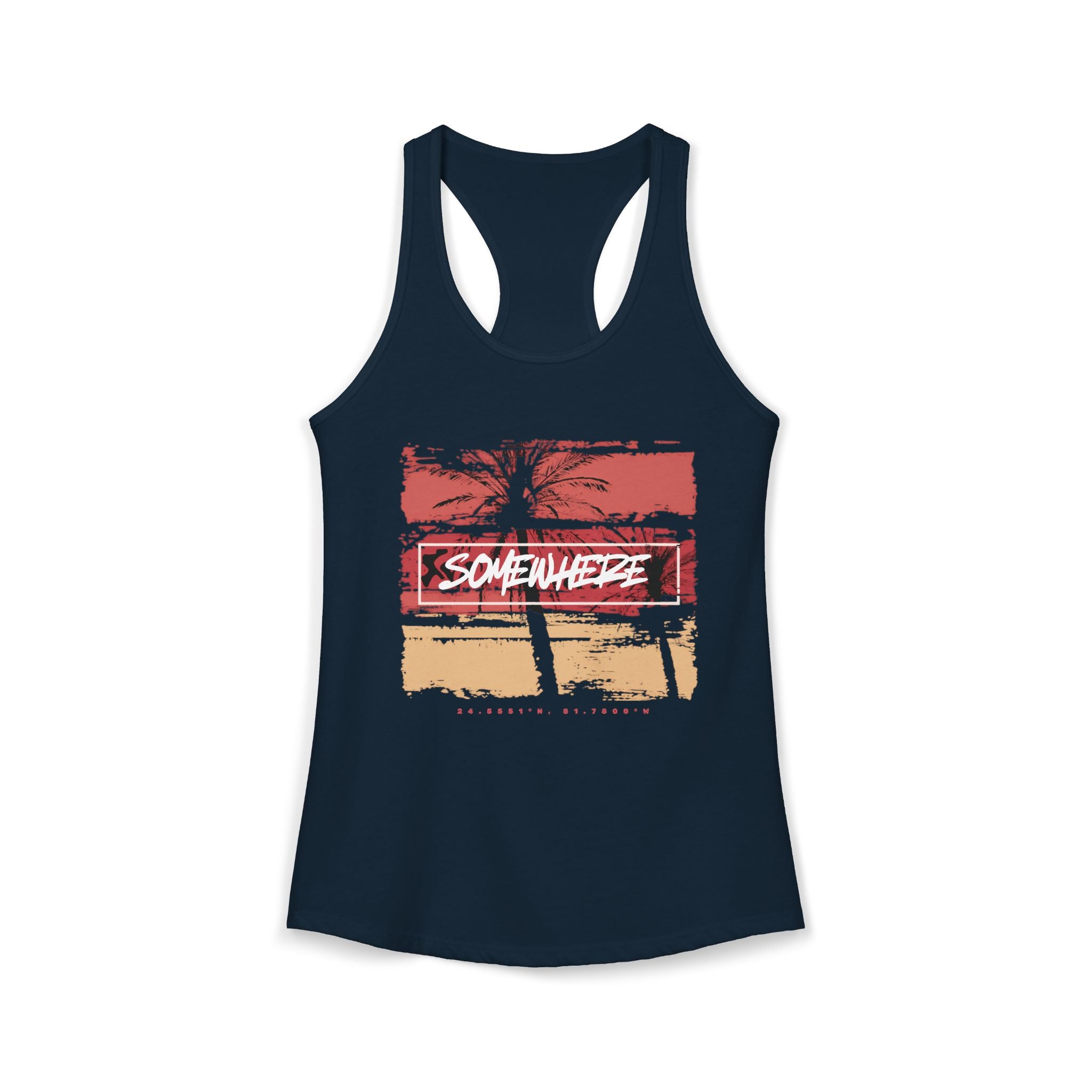Key West "Somewhere" Women's Racerback Tank