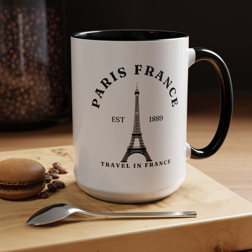 Paris France Eiffel Tower Coffee Mug – Travel Souvenir Accent Mug (11/15oz)