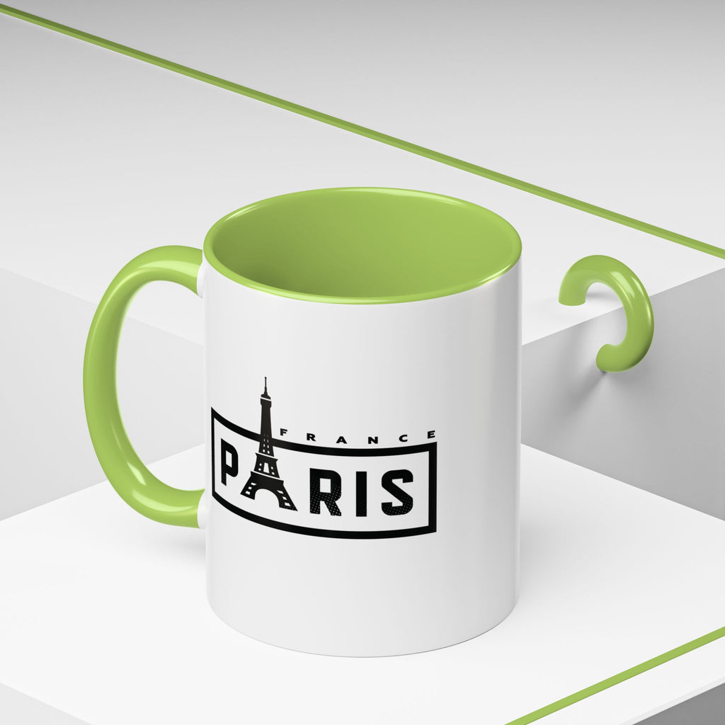 Paris Eiffel Tower Accent Coffee Mug – France Travel Souvenir (11/15oz)