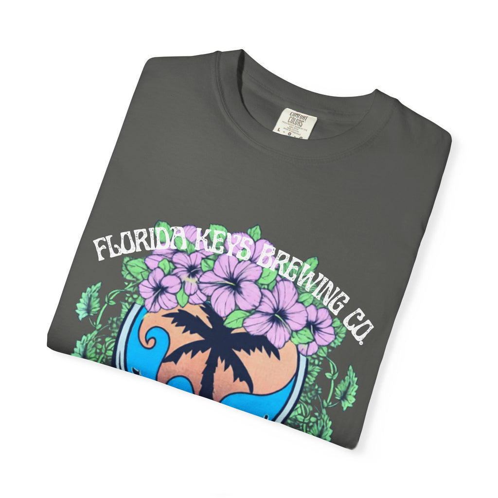 Island Vibes Skull T-Shirt — "Island Vibes & Good Times" Tropical Graphic Tee - Key West