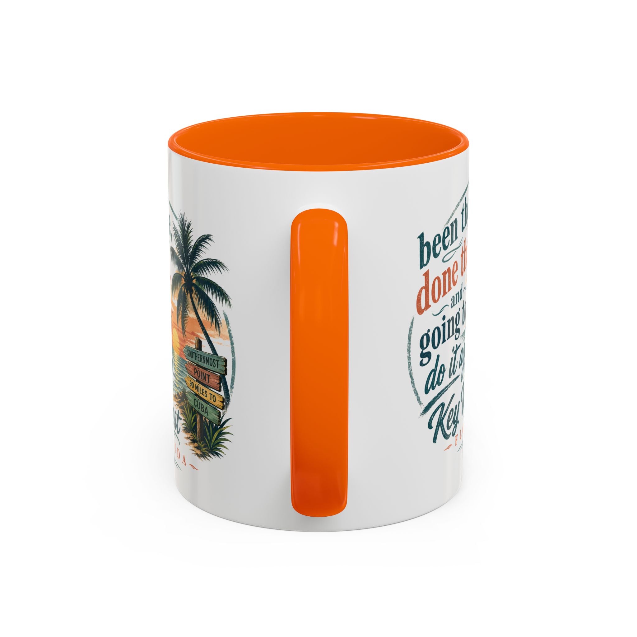 Key West Florida Coffee Mug — "Been There, Done That, Going to Do It Again" Tropical Travel Mug (11/15oz)