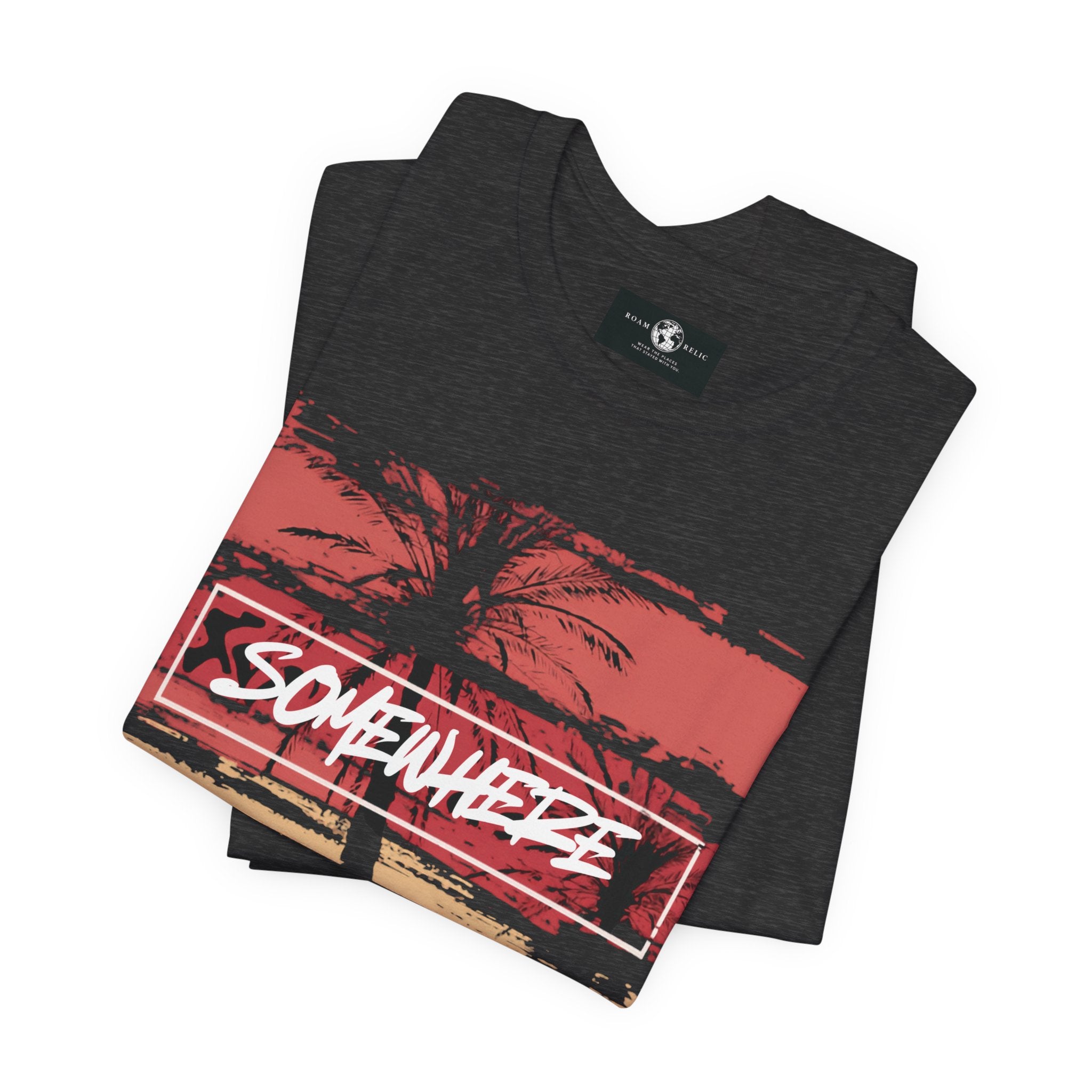 Somewhere Key West Coordinates T-Shirt — 24.5551N 81.7800W
