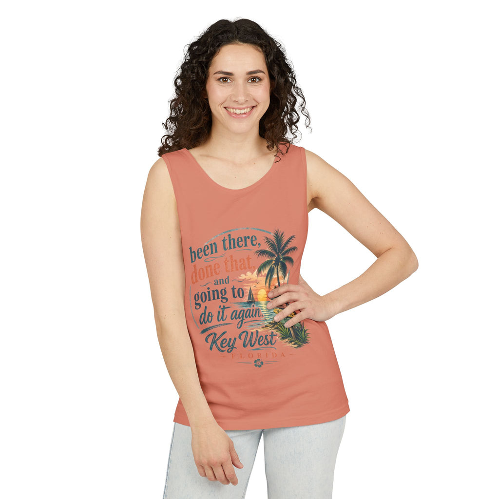 Key West Beach Tank Top — "Been There, Done That and Going to Do It Again" Vacation Tank