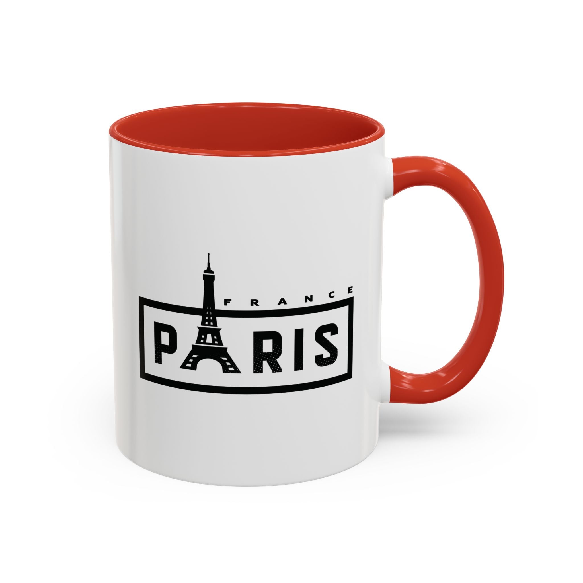Paris Eiffel Tower Accent Coffee Mug – France Travel Souvenir (11/15oz)