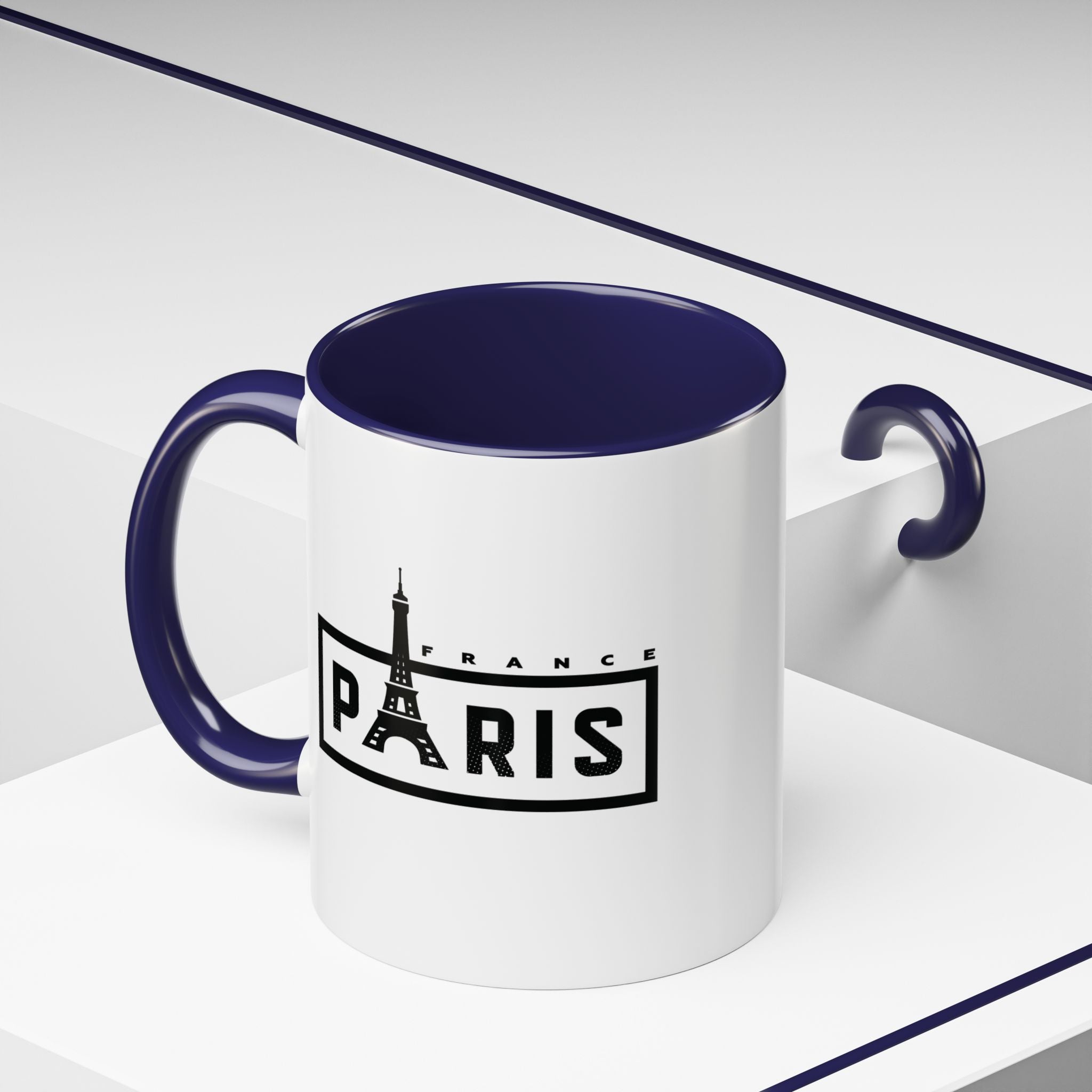 Paris Eiffel Tower Accent Coffee Mug – France Travel Souvenir (11/15oz)