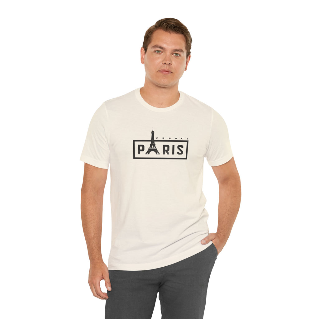 Paris Eiffel Tower Graphic Tee — Vintage Parisian Travel T‑Shirt
