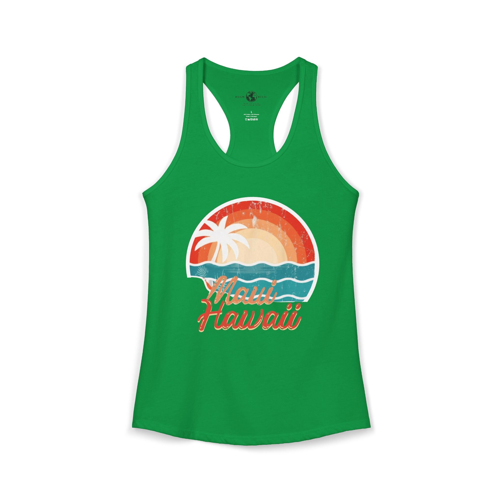 Maui Hawaii Women's Racerback Tank – Tropical Island Graphic