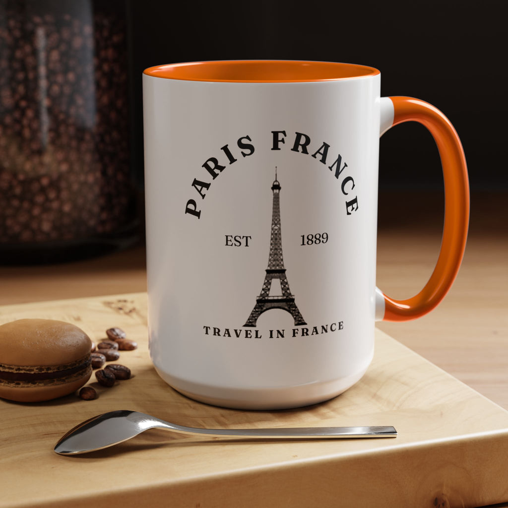 Paris France Eiffel Tower Coffee Mug – Travel Souvenir Accent Mug (11/15oz)