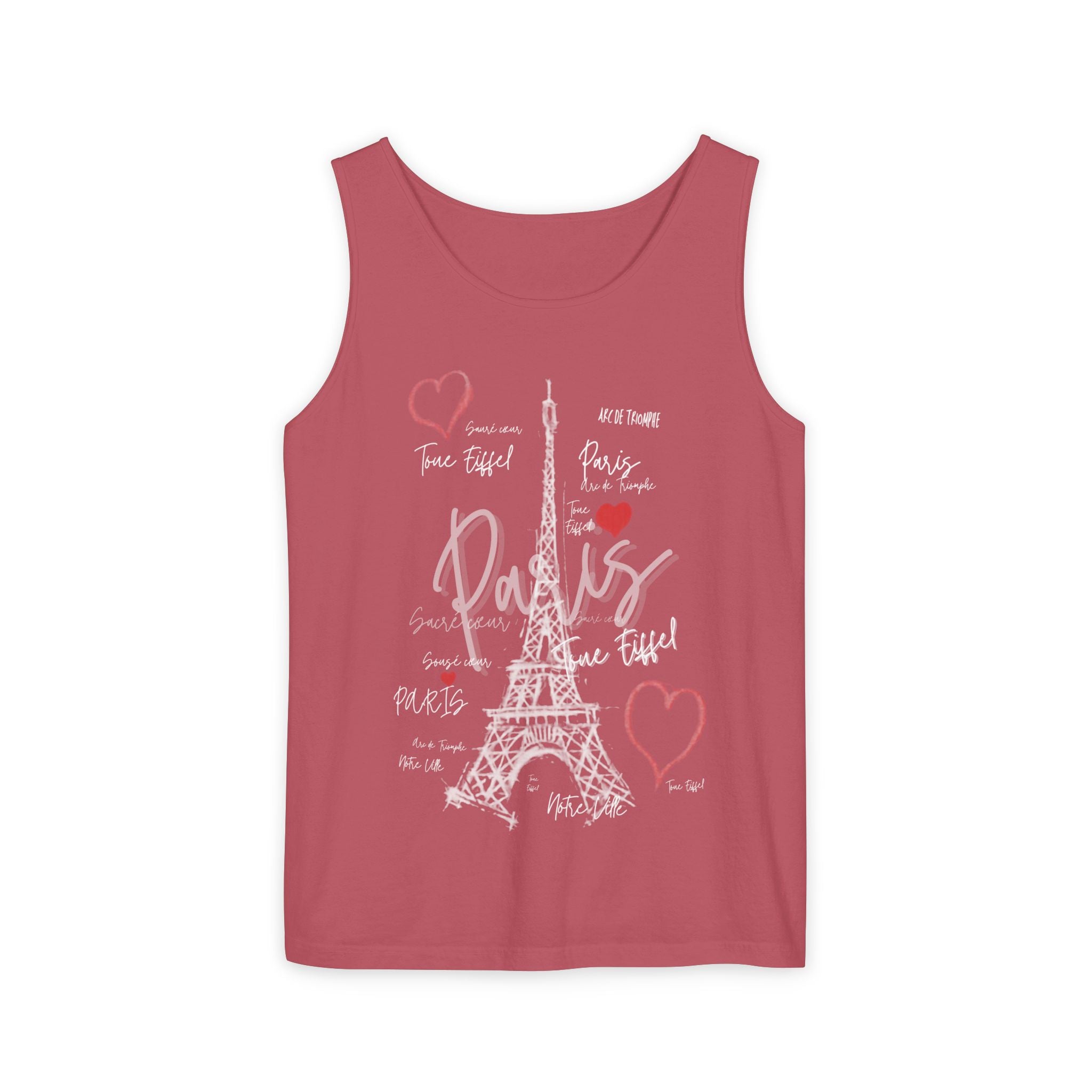 Paris Eiffel Tower Romantic Travel Tank Top