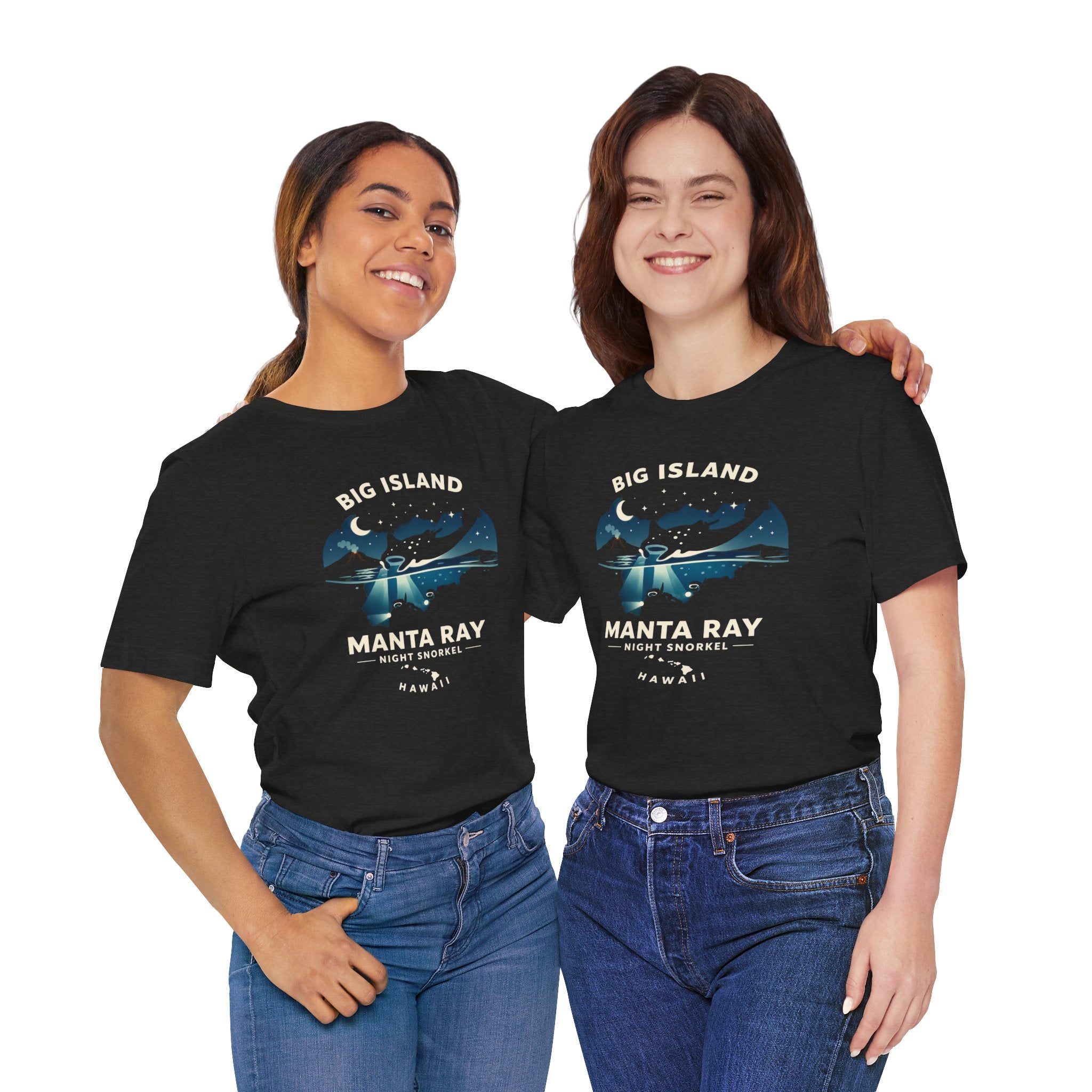 Manta Ray Night Snorkel Tee — Big Island Hawaii Adventure Souvenir