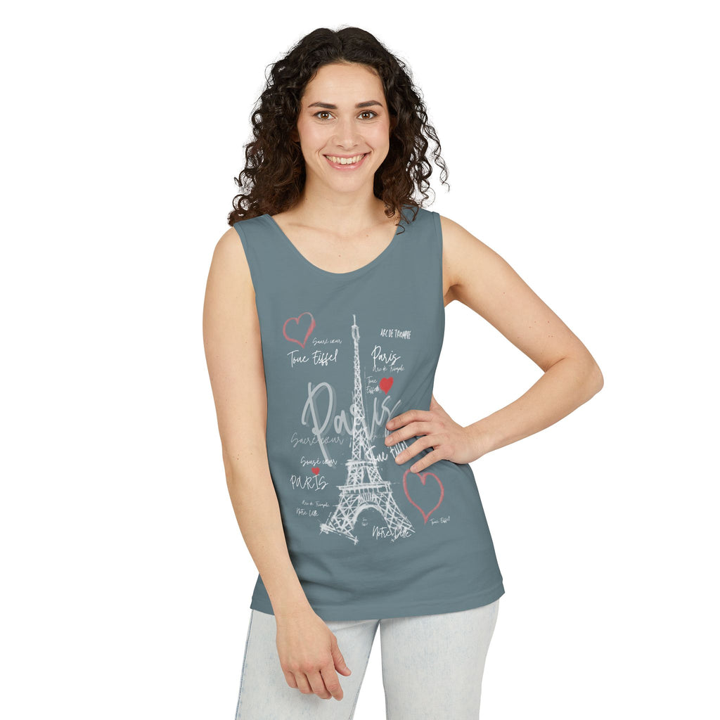 Paris Eiffel Tower Romantic Travel Tank Top