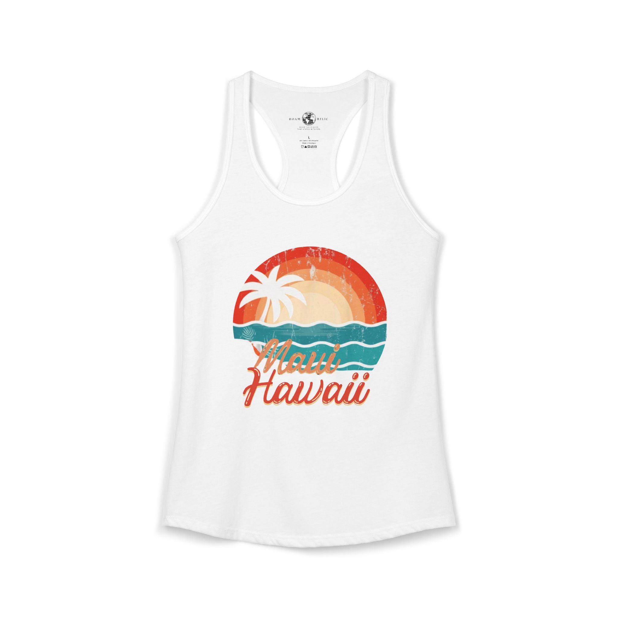 Maui Hawaii Women's Racerback Tank – Tropical Island Graphic