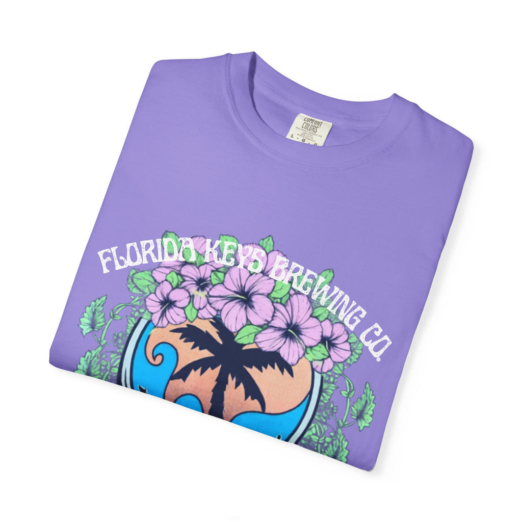 Island Vibes Skull T-Shirt — "Island Vibes & Good Times" Tropical Graphic Tee - Key West