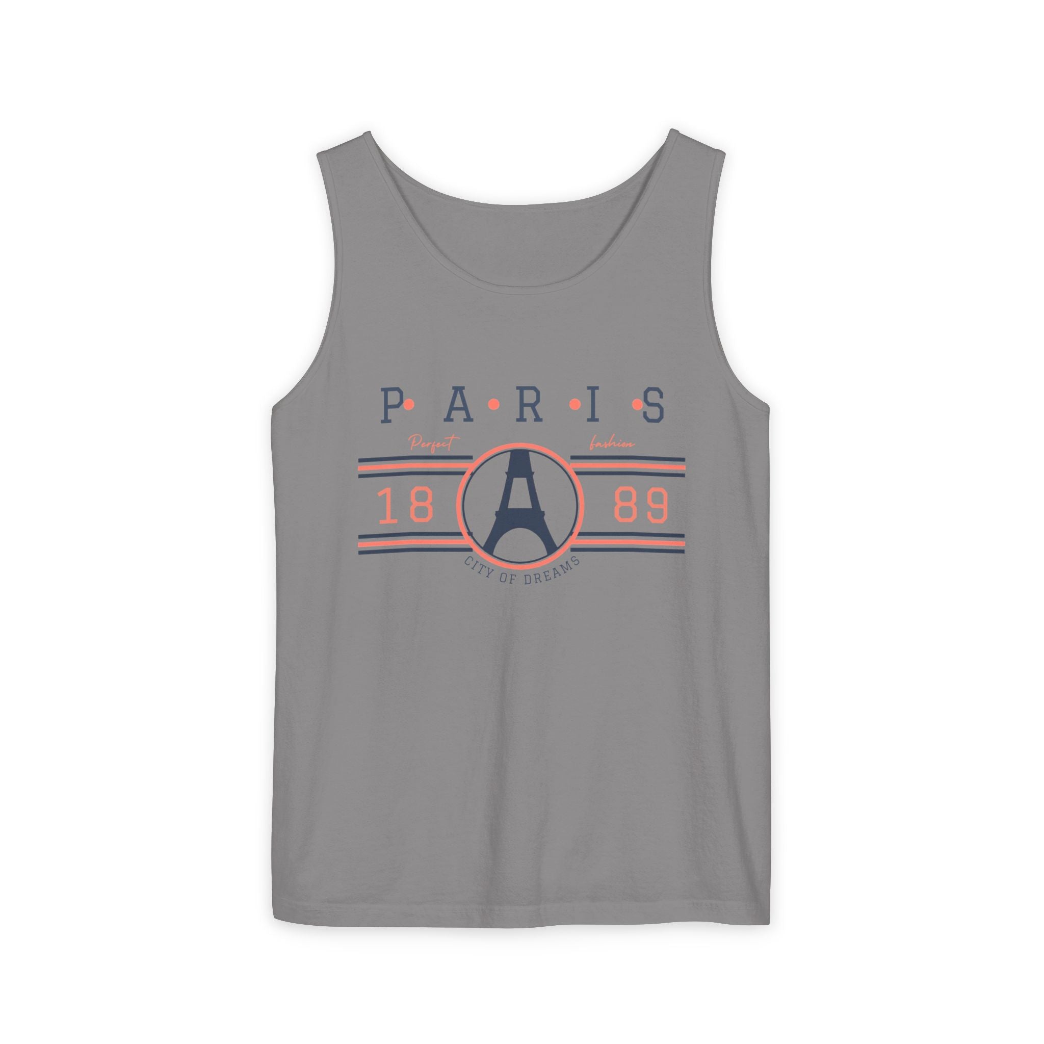Paris 1889 Eiffel Tower Tank Top — Vintage French Travel Graphic Tank