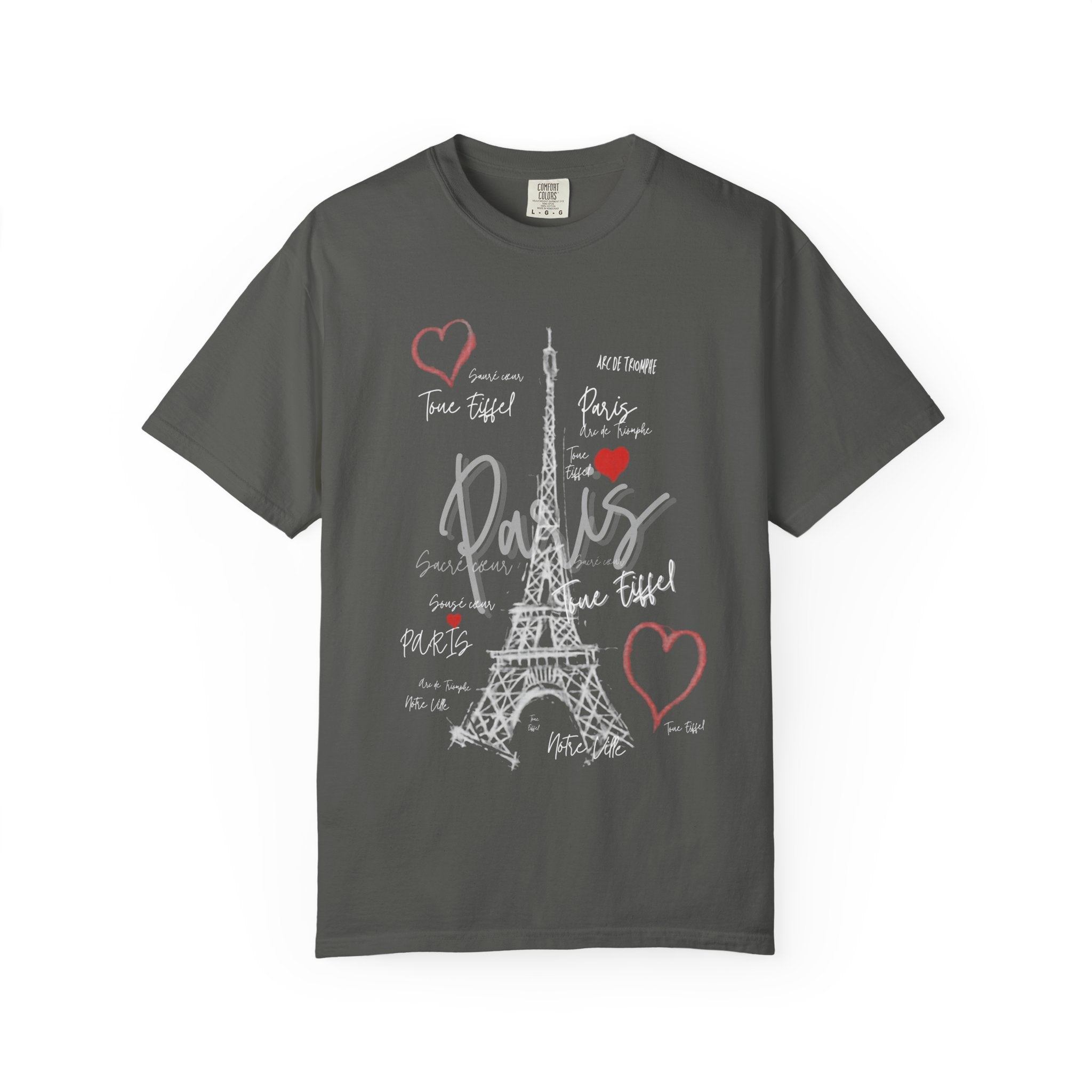 Paris Eiffel Tower T-Shirt — Romantic Heart Travel Tee