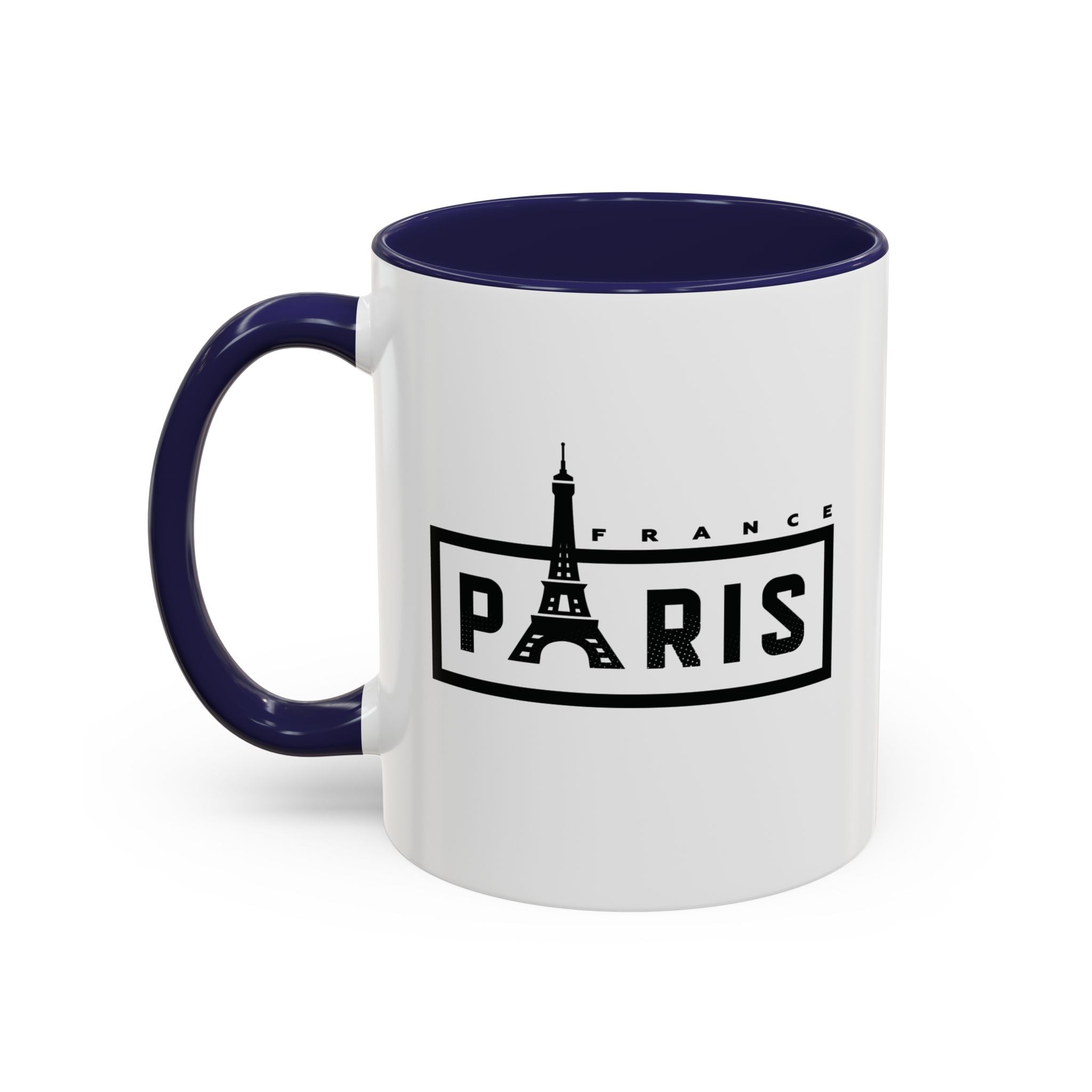 Paris Eiffel Tower Accent Coffee Mug – France Travel Souvenir (11/15oz)