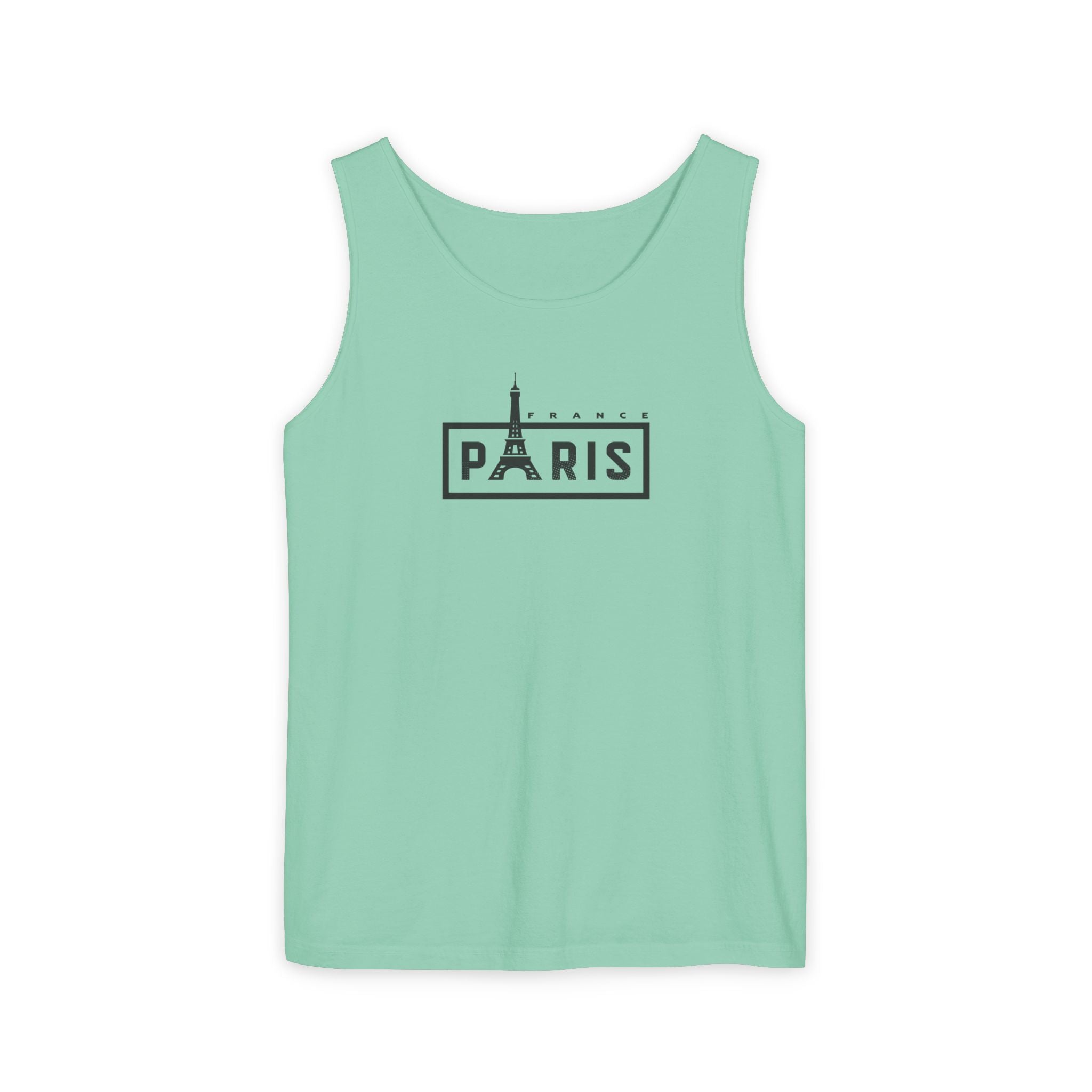 Paris Eiffel Tower Vintage Travel Tank Top — Retro French Graphic Tank