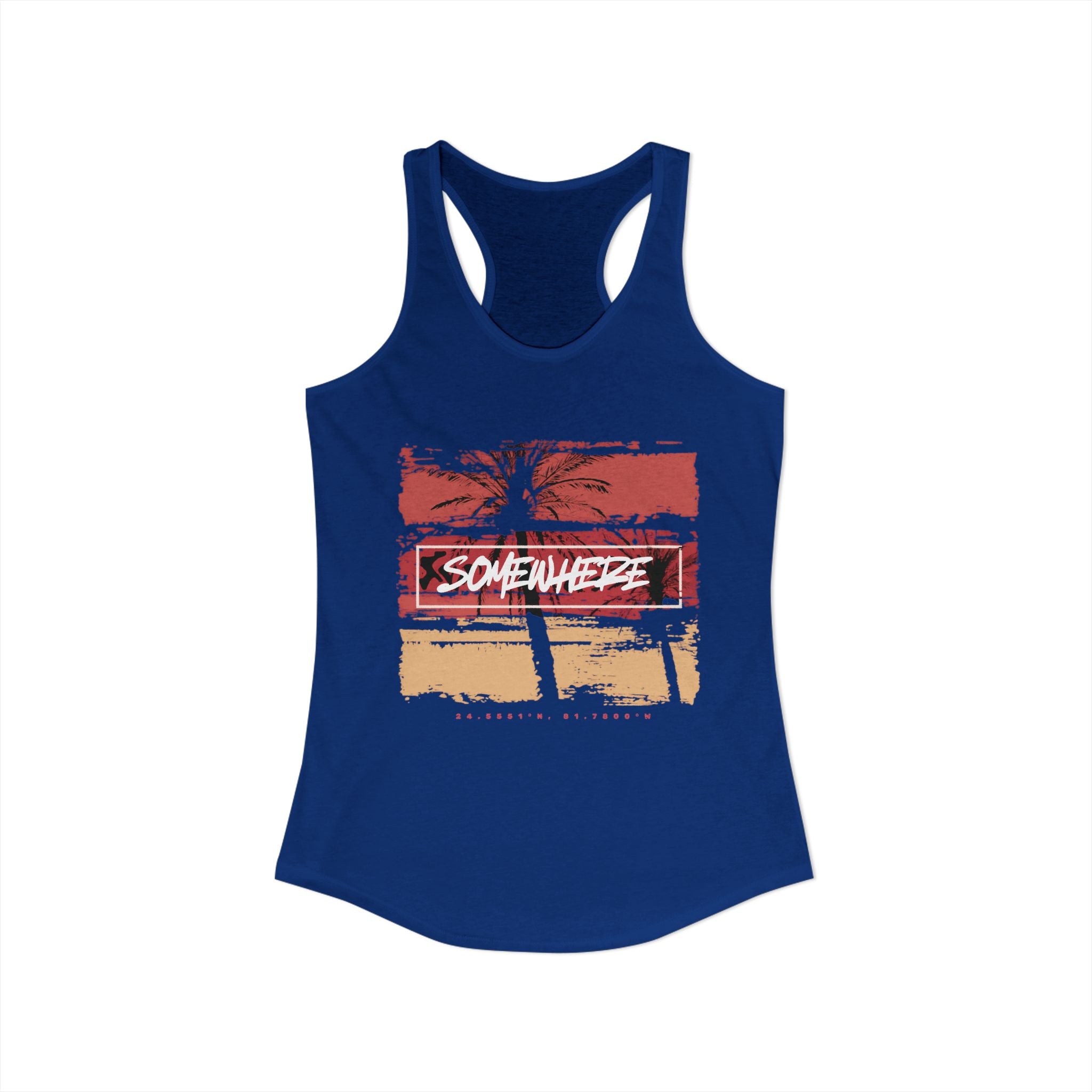 Key West "Somewhere" Women's Racerback Tank