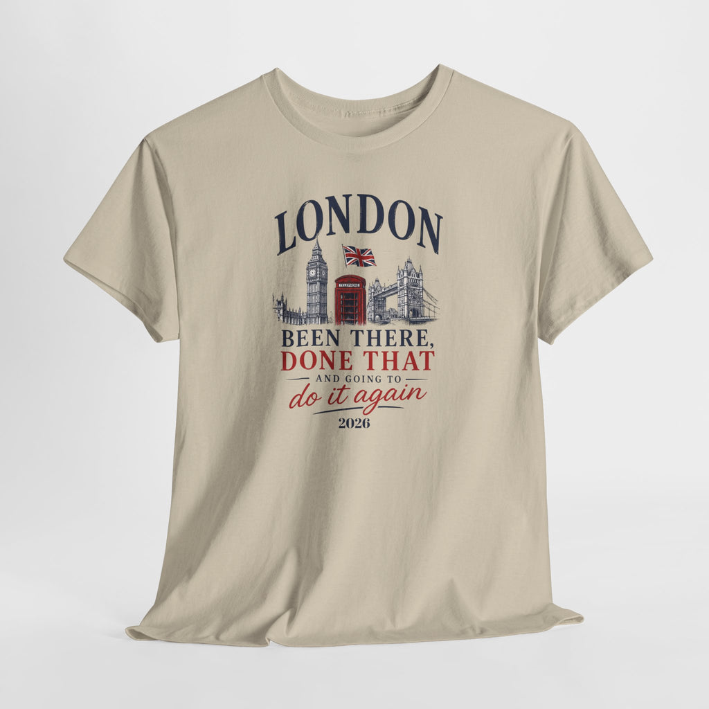 Funny London "Been There, Done That" Travel Souvenir Tee — Personalizion available