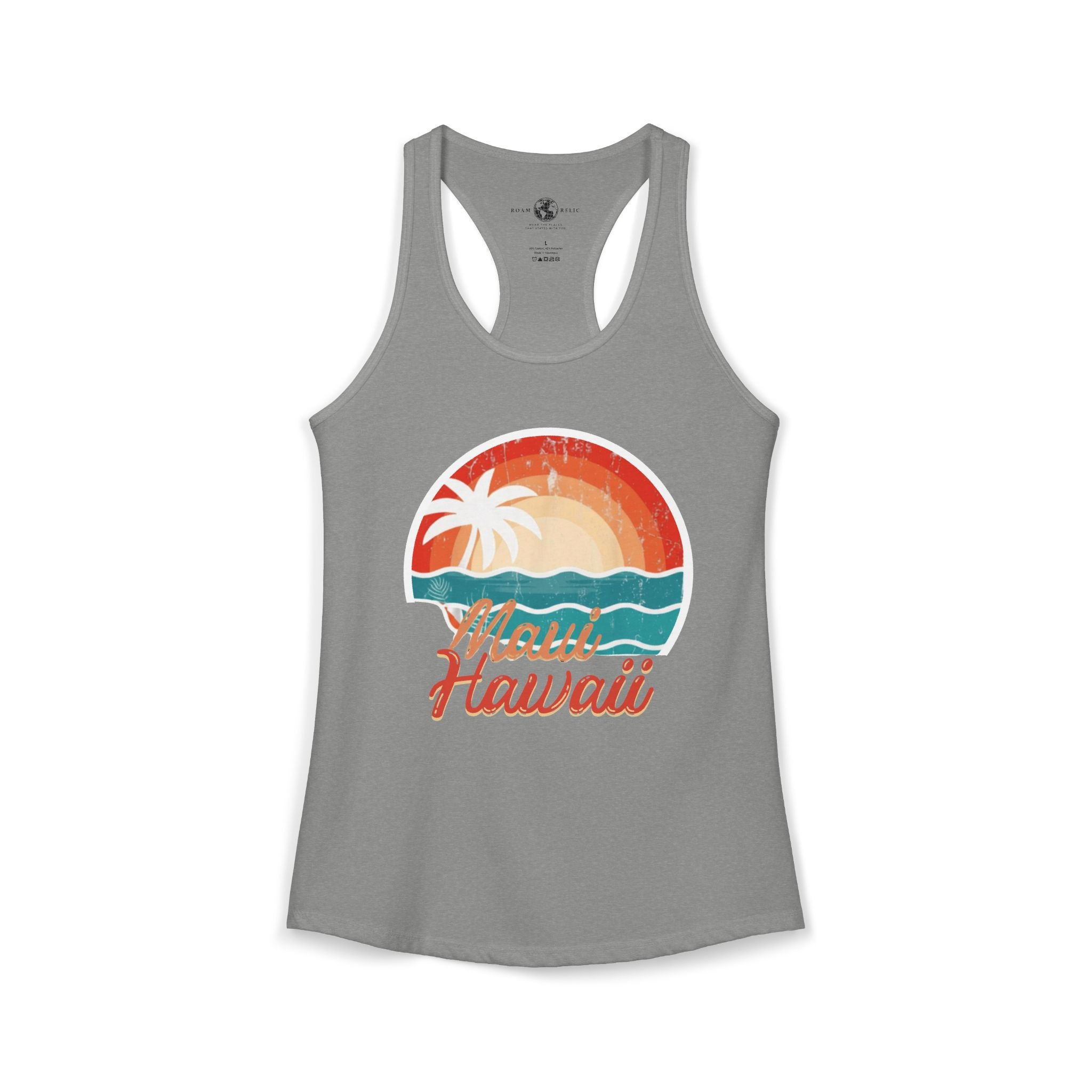 Maui Hawaii Women's Racerback Tank – Tropical Island Graphic