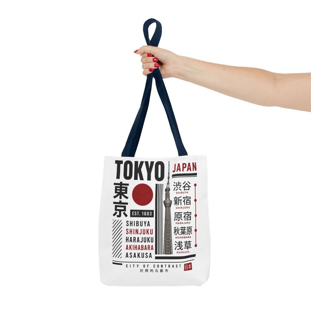 Tokyo Japan Graphic Tote Bag — Shibuya Shinjuku Harajuku Akihabara Asakusa Design