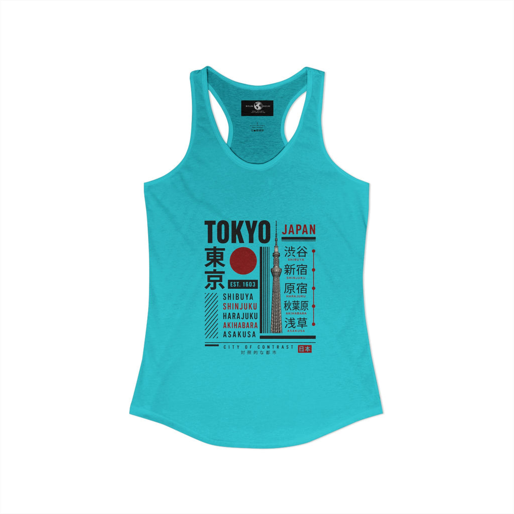 Tokyo Japan Women's Racerback Tank Top — Tokyo Graphic Tank