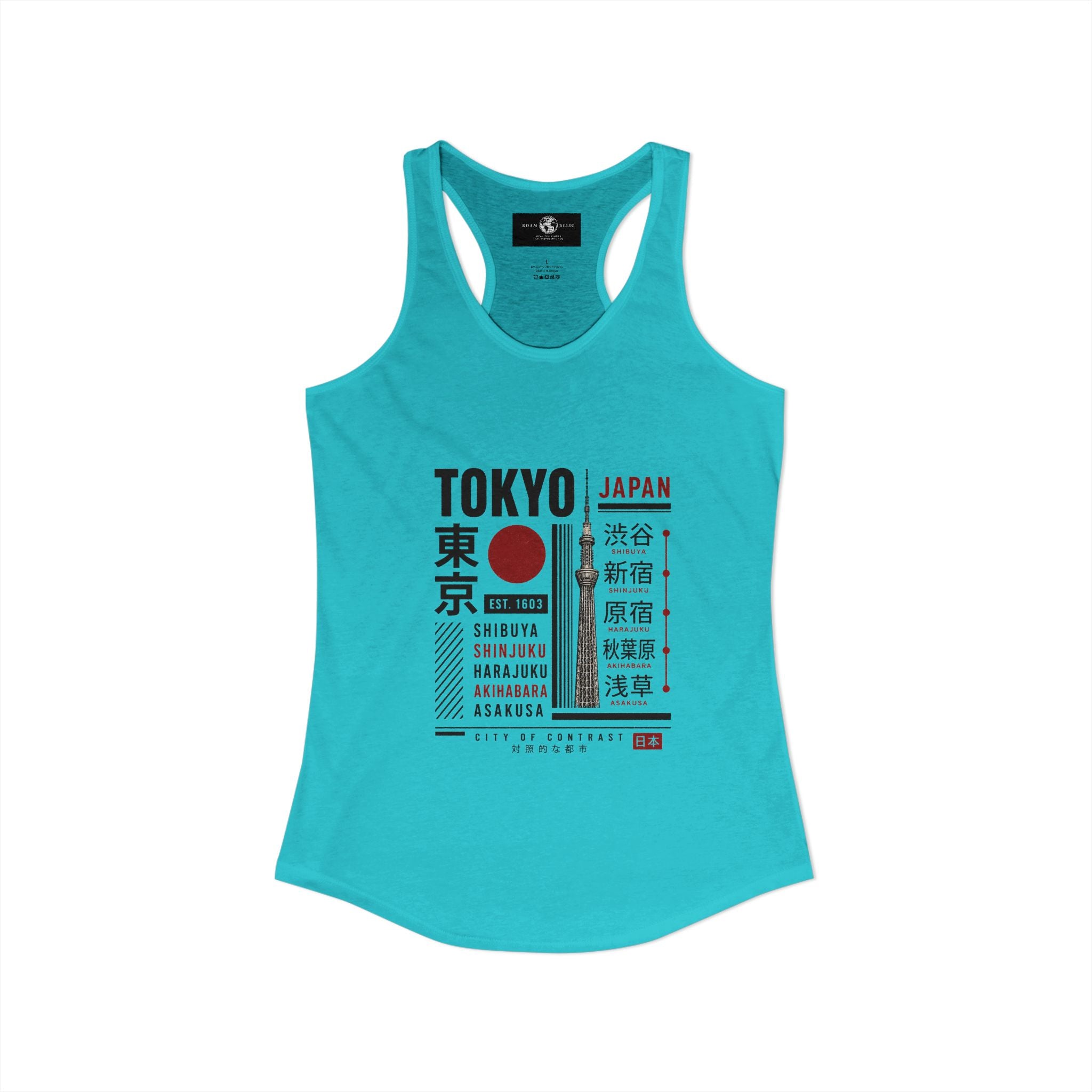 Tokyo Japan Women's Racerback Tank Top — Tokyo Graphic Tank